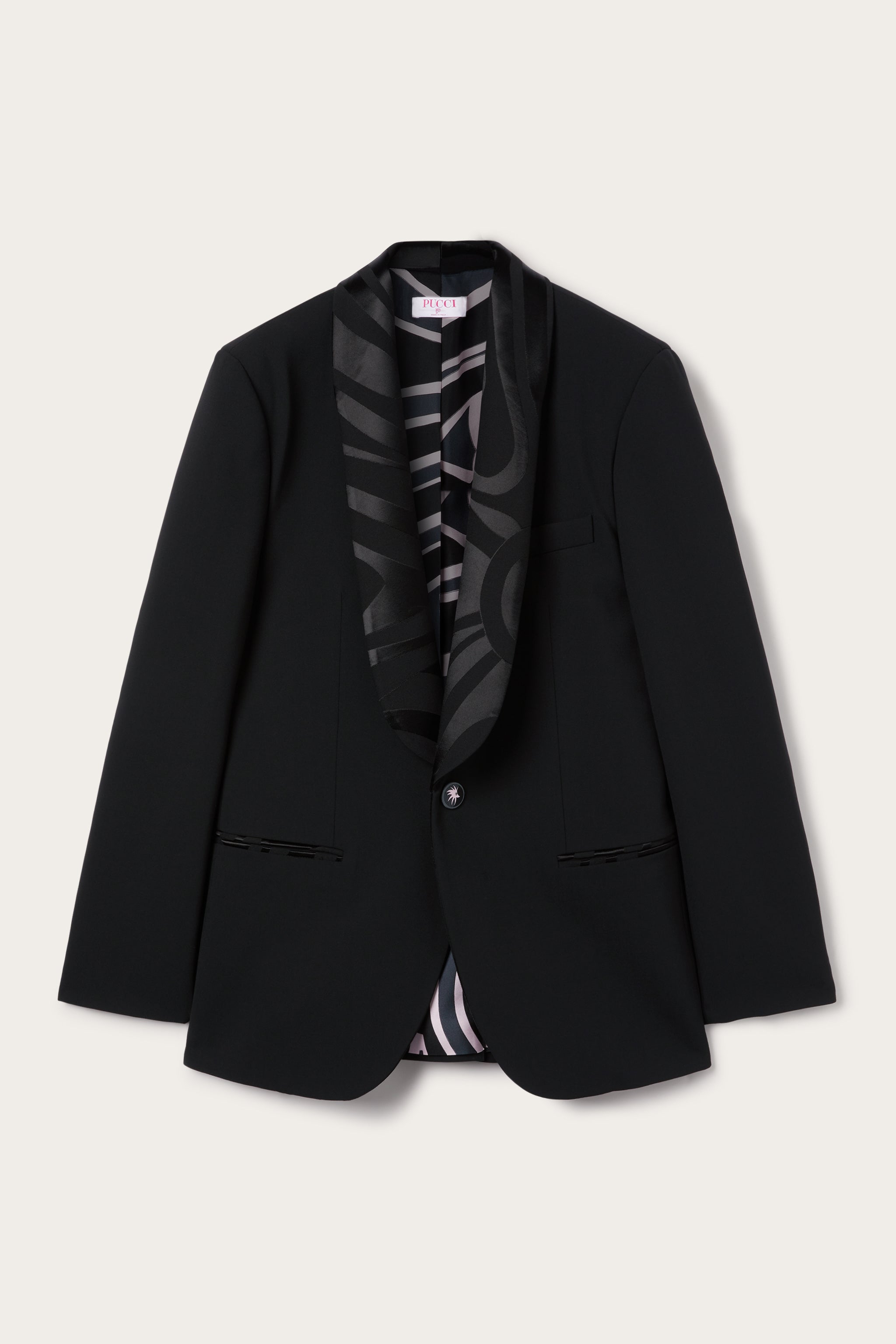 Emilio Pucci blazer Marmo tweed veste femme noir