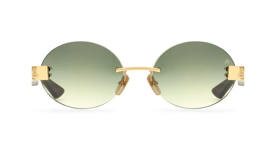 Maybach The Magic II lunettes de vue titane bois