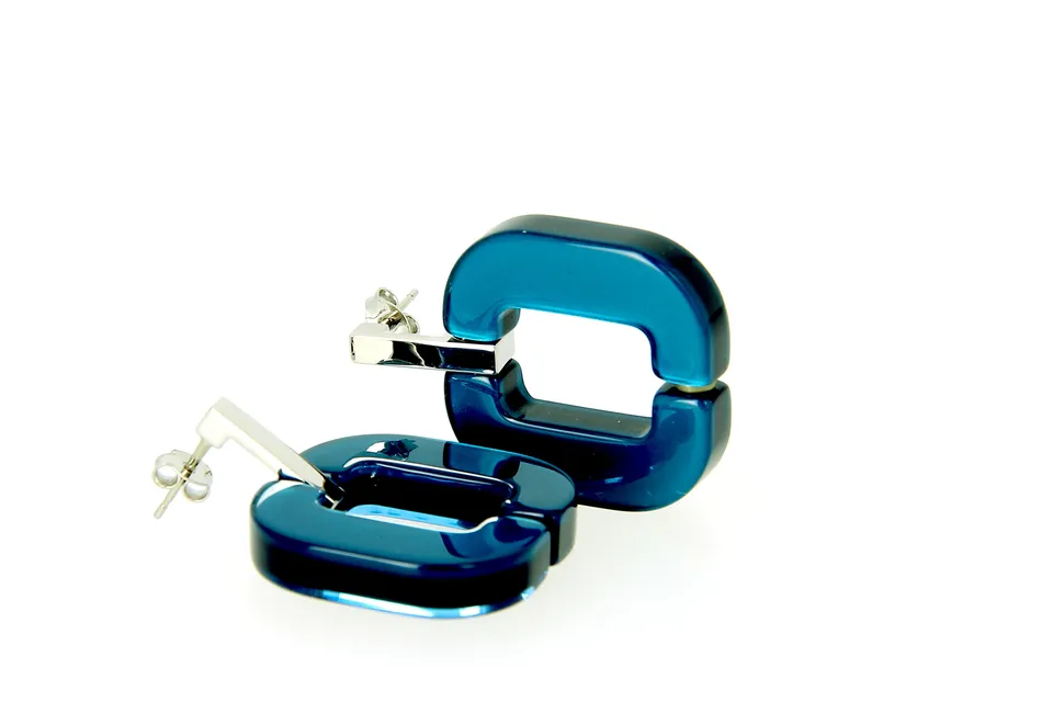 Xavier Derome BO 01 C258 boucles d’oreilles acétate