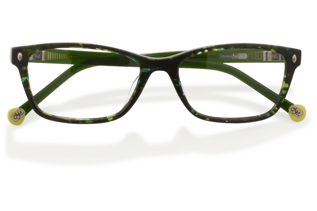 Clémence & Margaux L'Audacieuse lunettes de vue Marbré Brun & Bleu rectangulaire