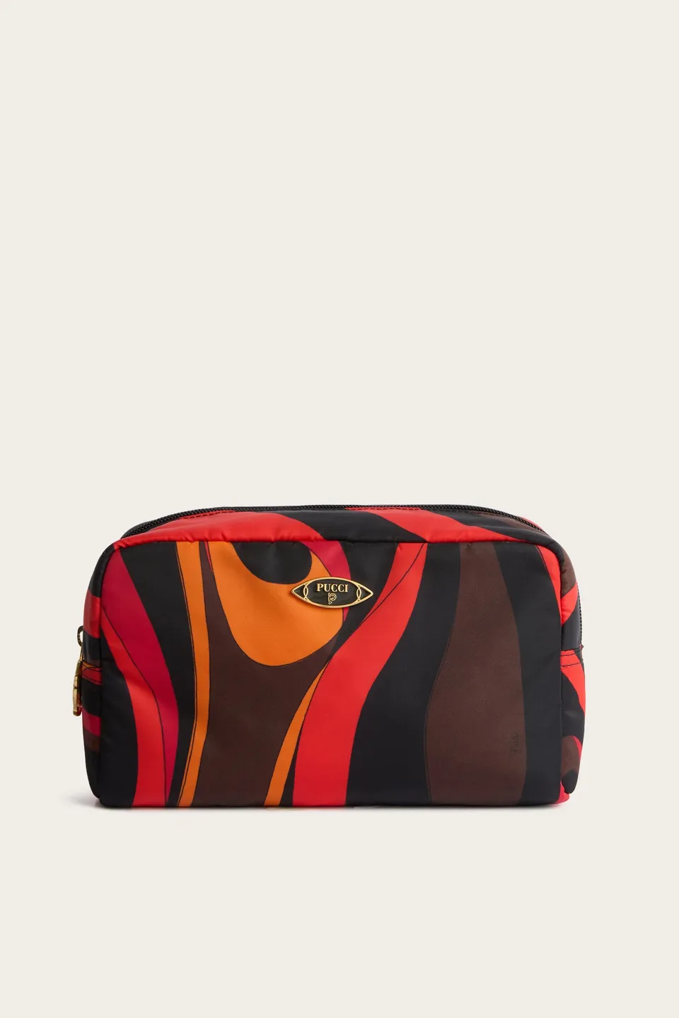 Emilio Pucci Marmo beauty case nylon orange noir