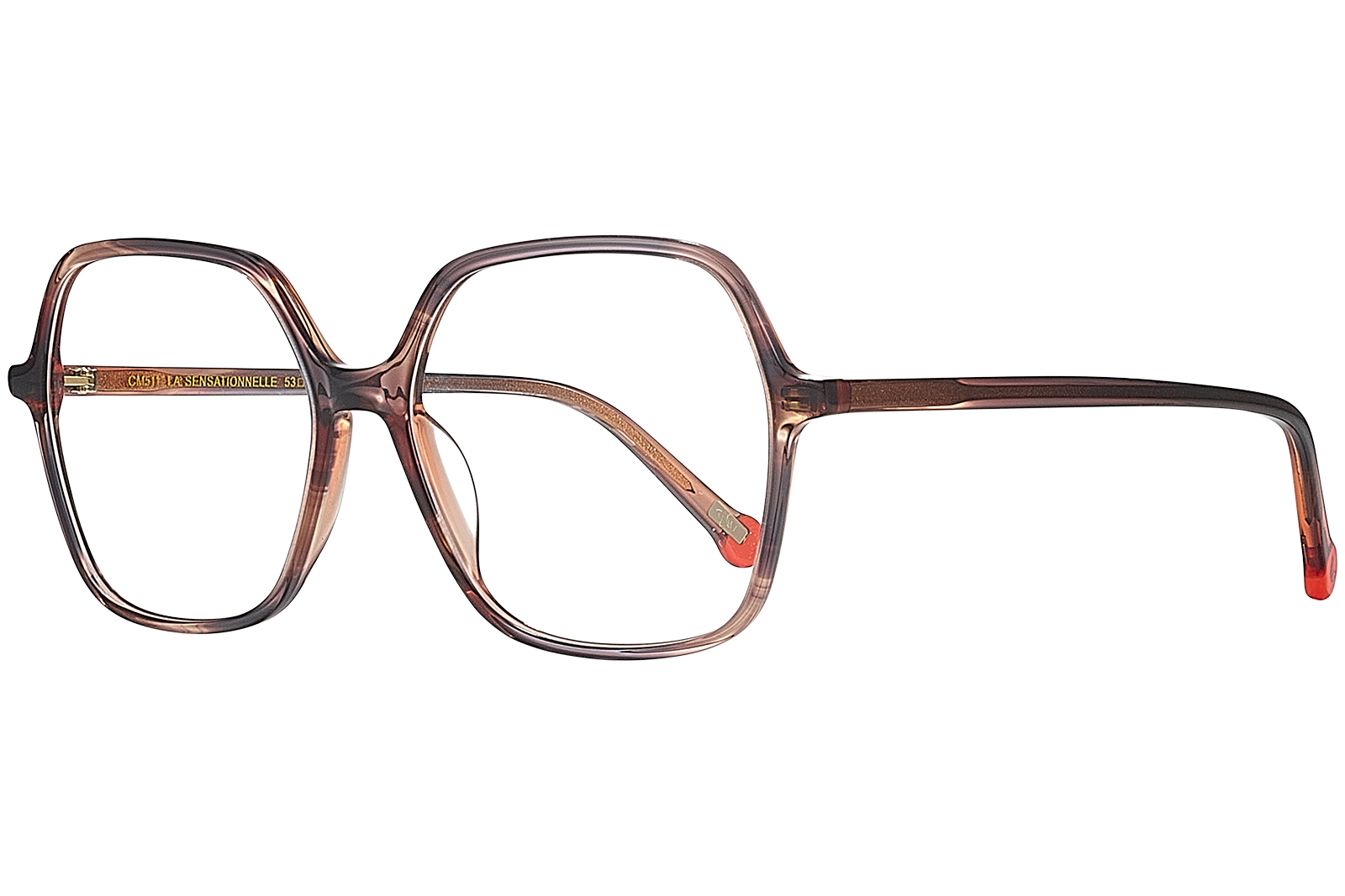 Clémence & Margaux La Sensationnelle lunettes de vue marbré carrée