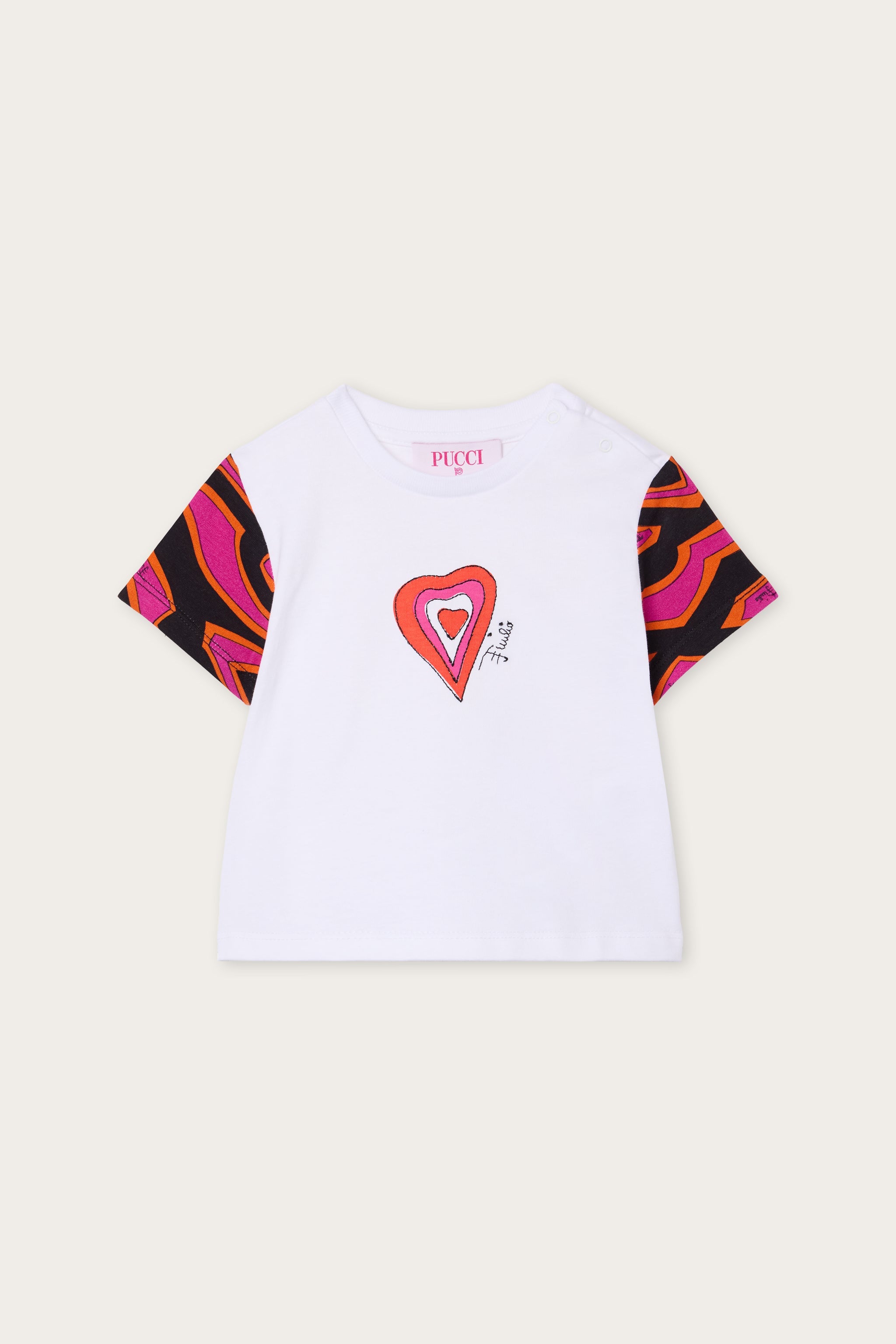 Emilio Pucci T-Shirts ZZ8A11ZZ372100 t-shirt blanc coton bio