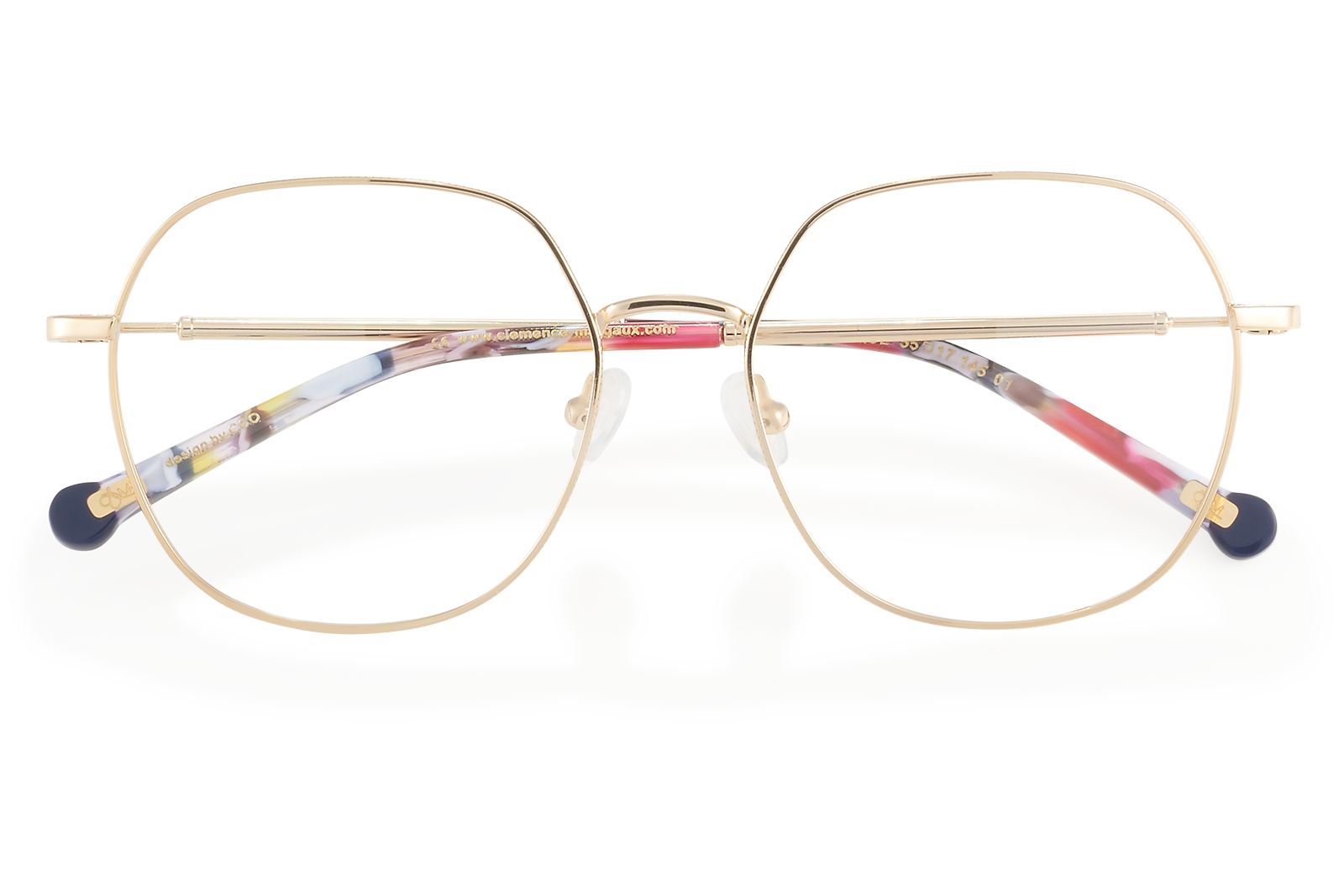 Clémence & Margaux La Fantastique lunettes de vue bleu marine doré