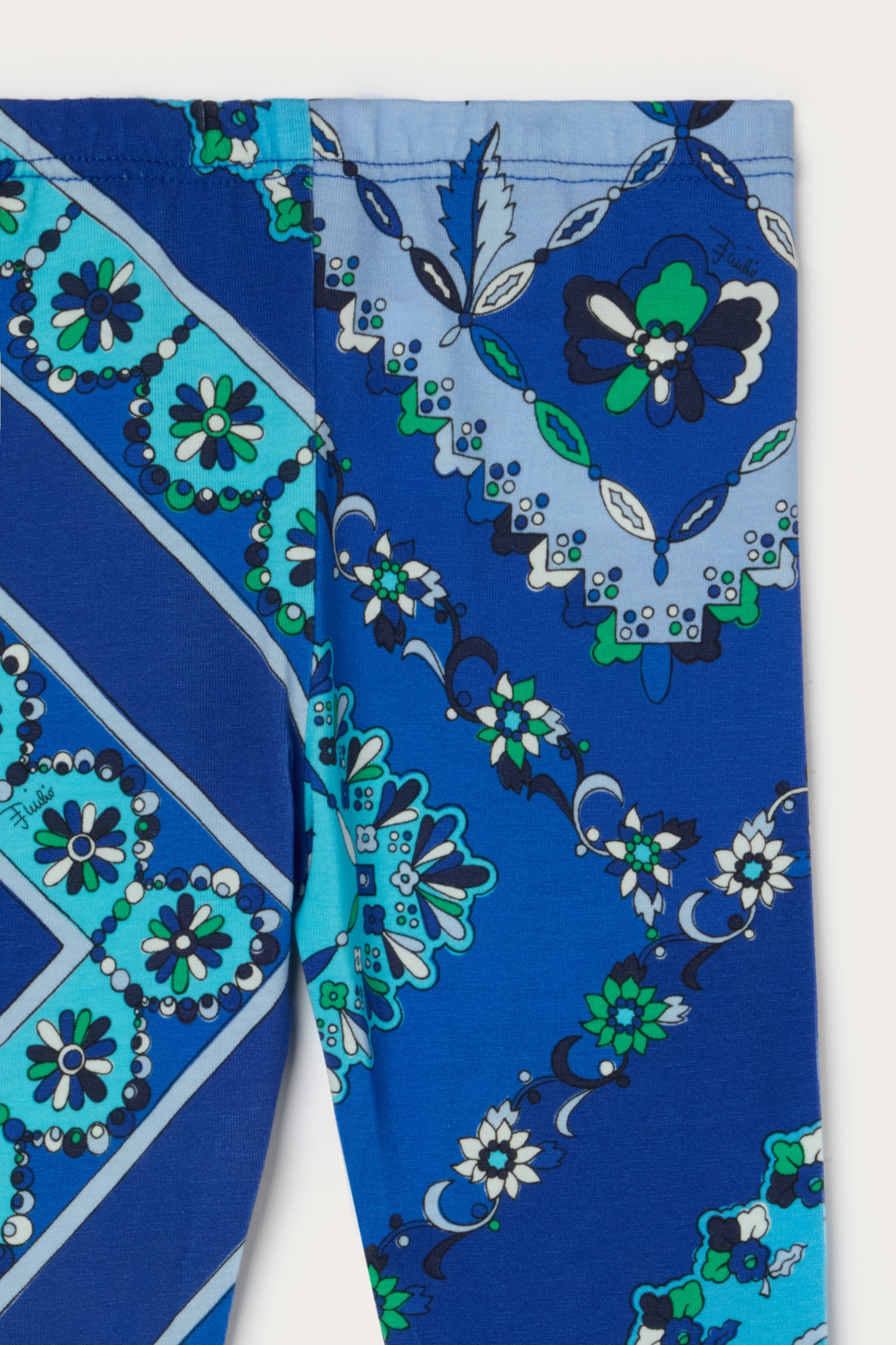 Emilio Pucci Leggings Festa legging coton bleu fille