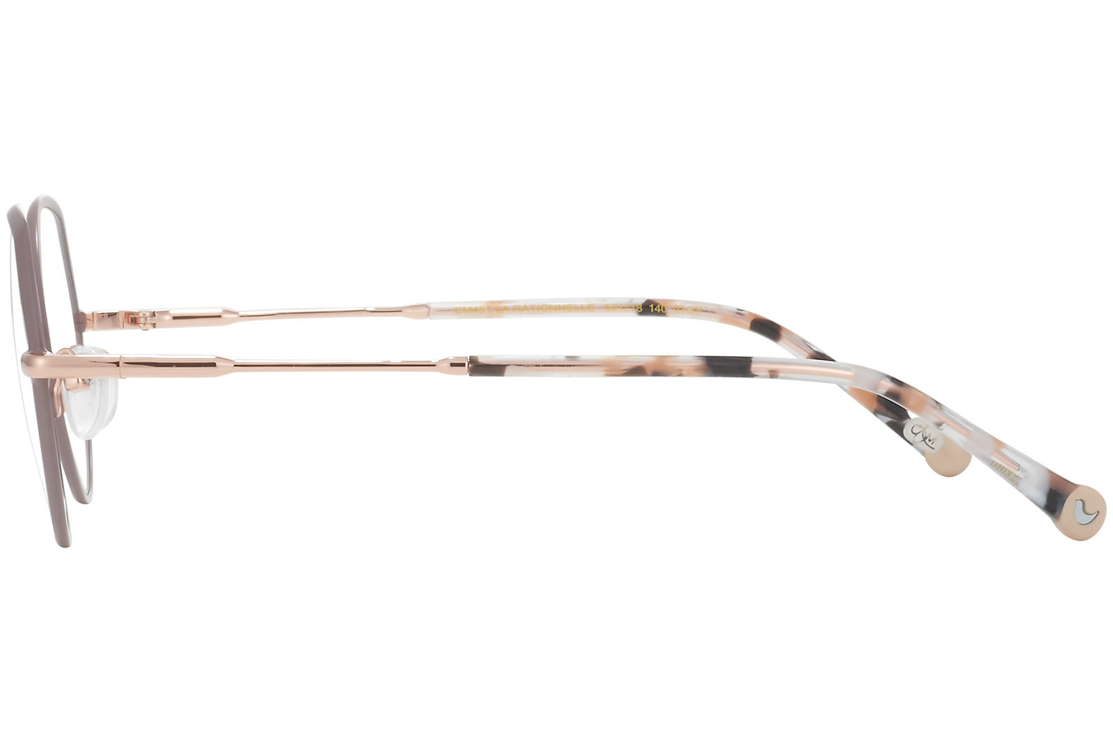 Clémence & Margaux La Rationnelle lunettes de vue taupe doré