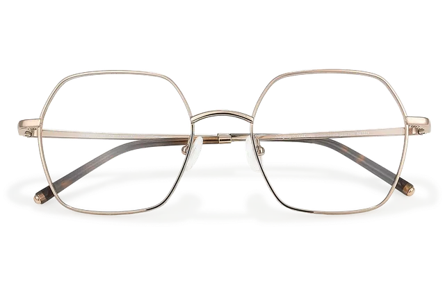 Clémence & Margaux Optiques La Ballade lunettes de vue doré carrée
