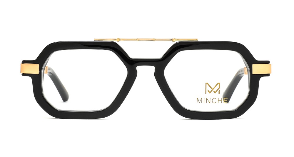 Minche Shun033 lunettes de vue carré métal homme