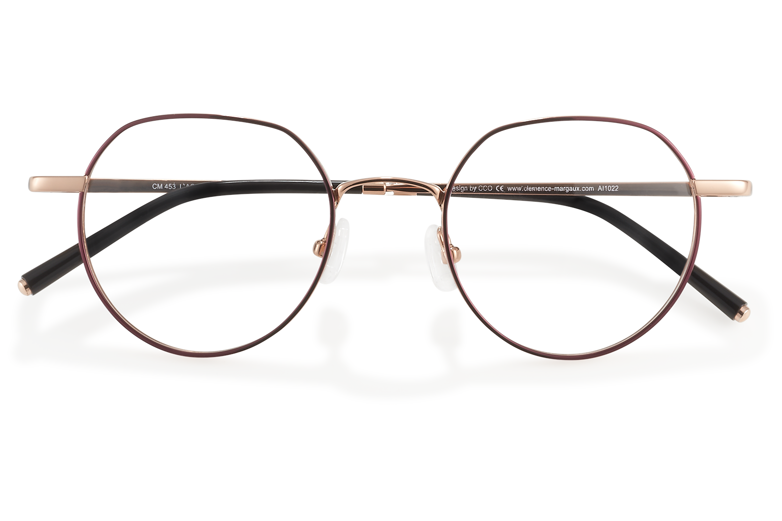 Clémence & Margaux L'Agile lunettes de vue Doré & Kaki pantos