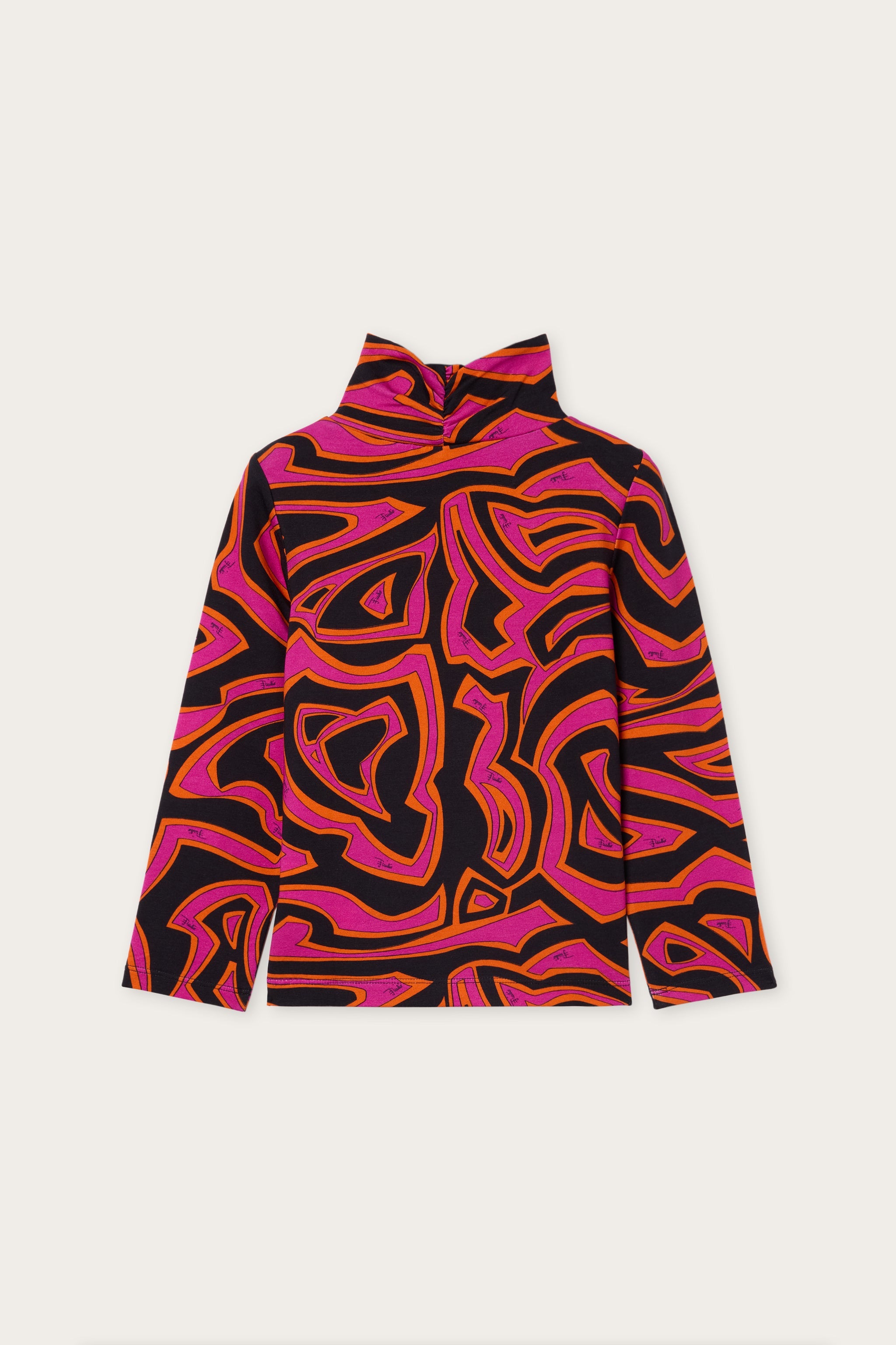 Emilio Pucci Labirinto pull enfant noir/fuchsia 10Y