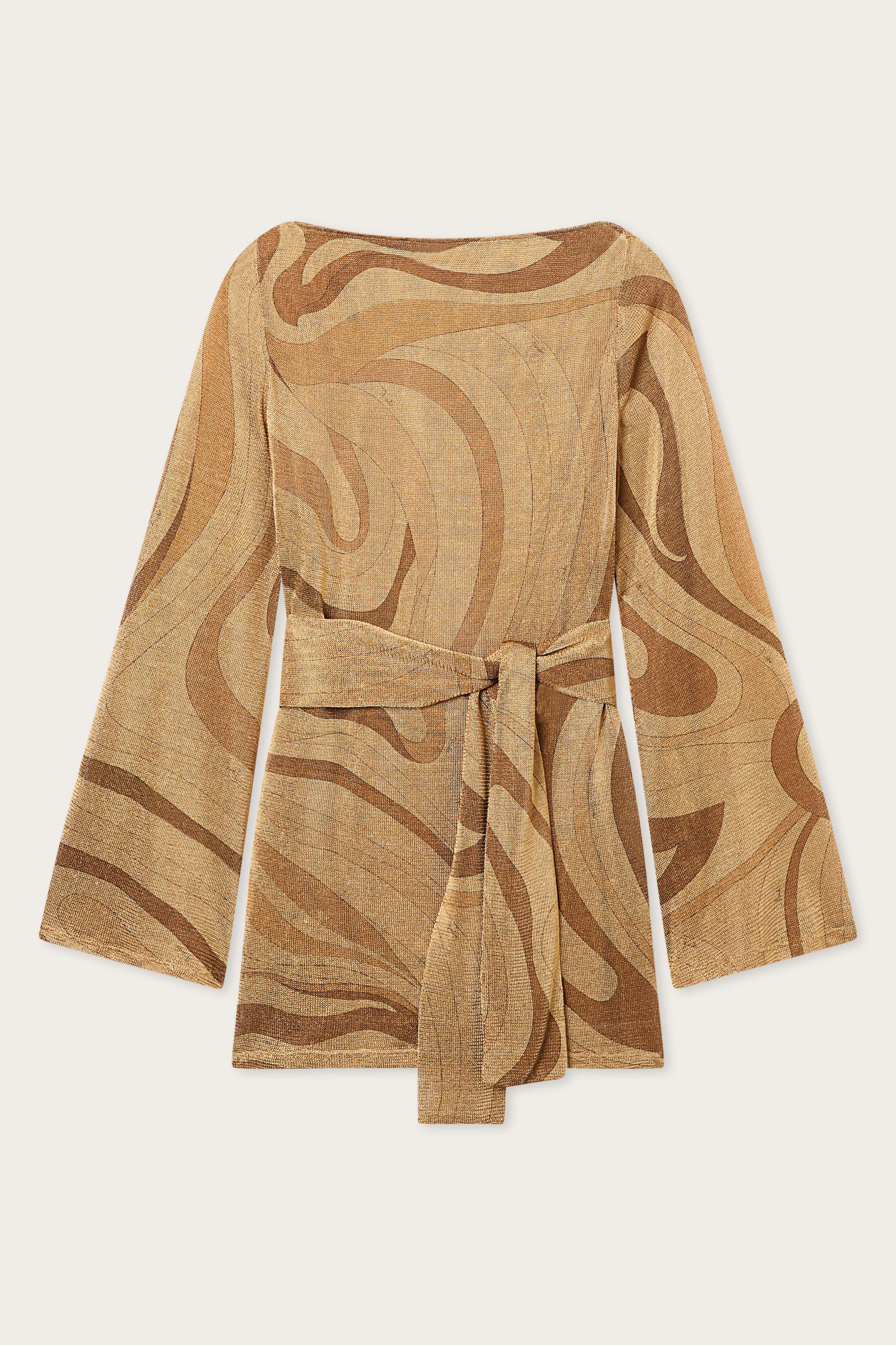 Emilio Pucci robe lame Marmo doree ceinture