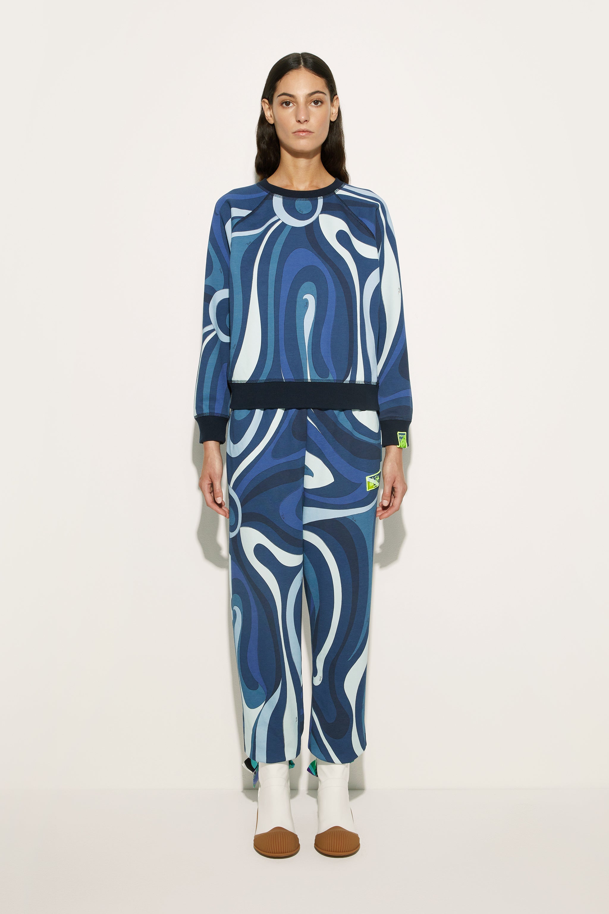Emilio Pucci Marmo joggers molleton coton indigo XS-L