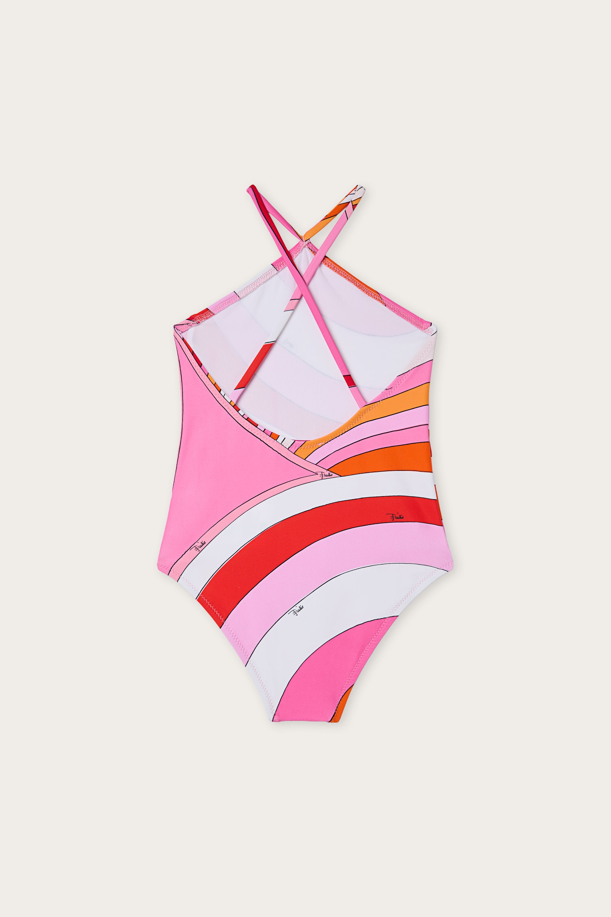 Emilio Pucci Iride ZYCA79Z3748E50 maillot rose orange