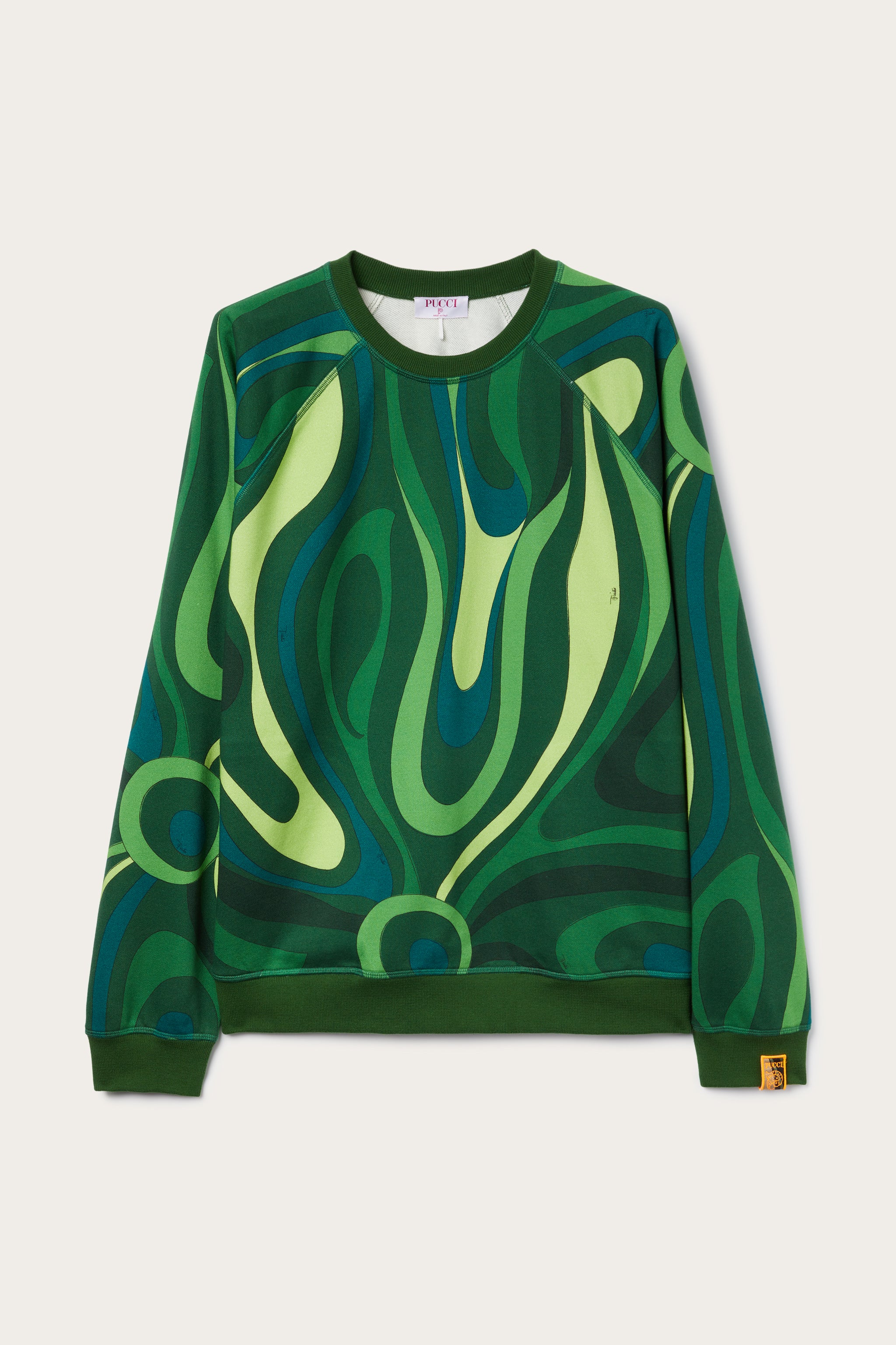 Emilio Pucci Man Ready To Wear sweat polaire marbre vert S