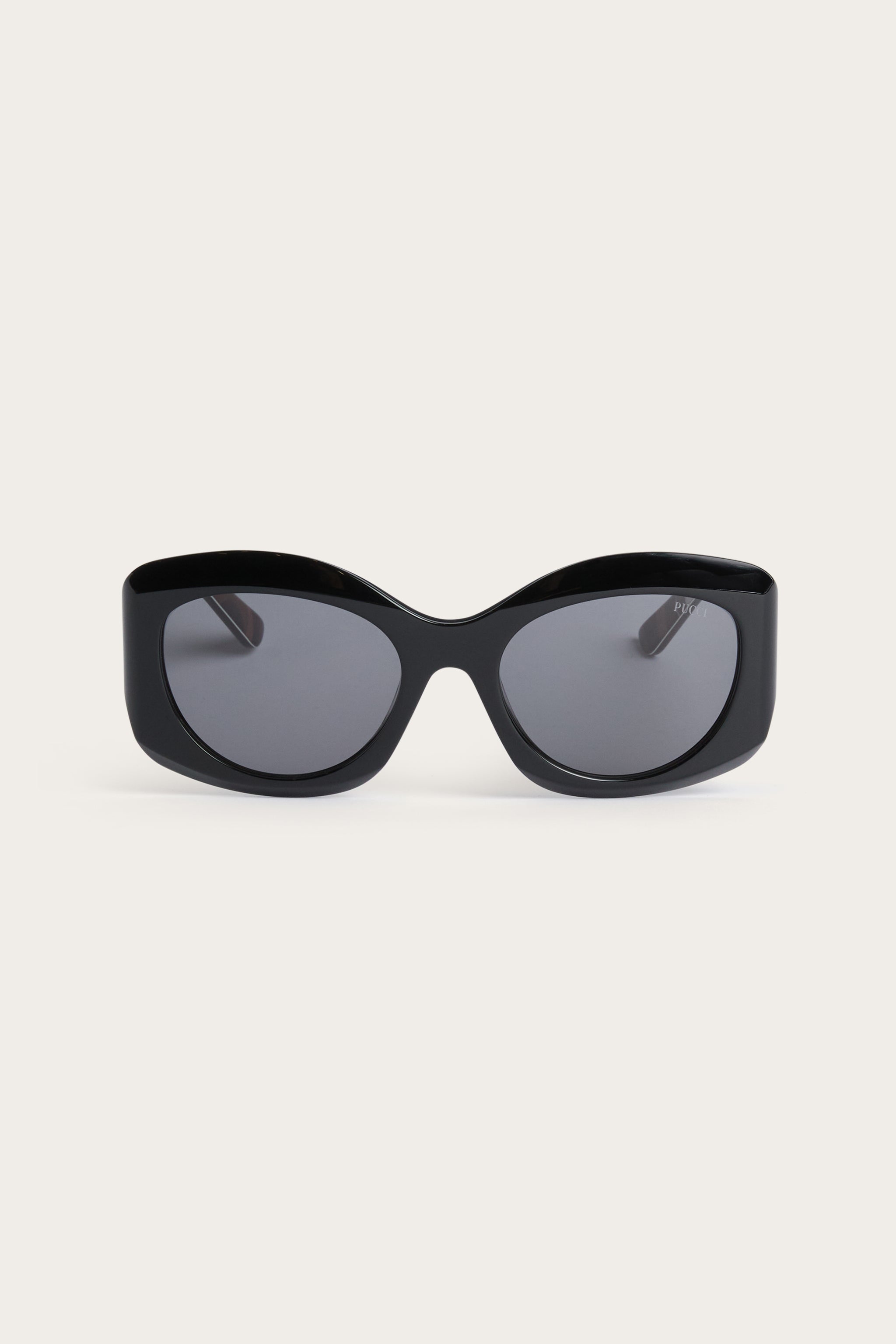 Emilio Pucci EP0259 lunettes de soleil noir acétate rectangulaire