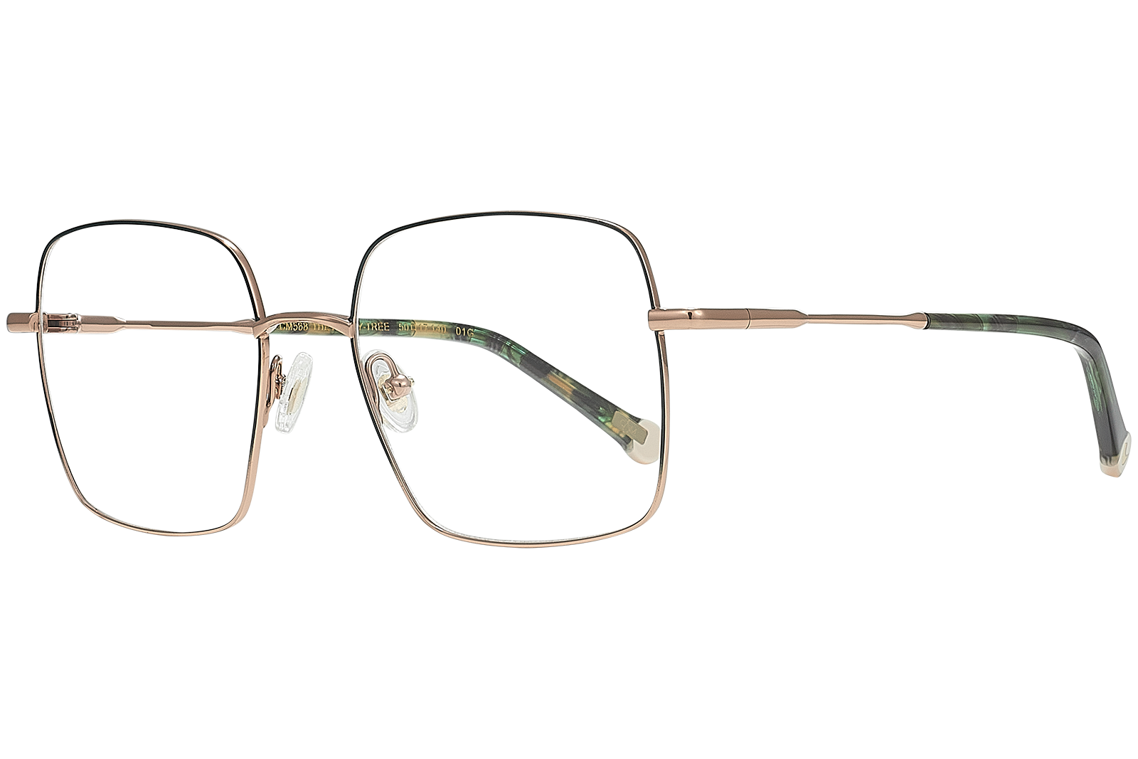 Clémence & Margaux The Holly-Tree lunettes de vue Doré & Blanc Beige carré