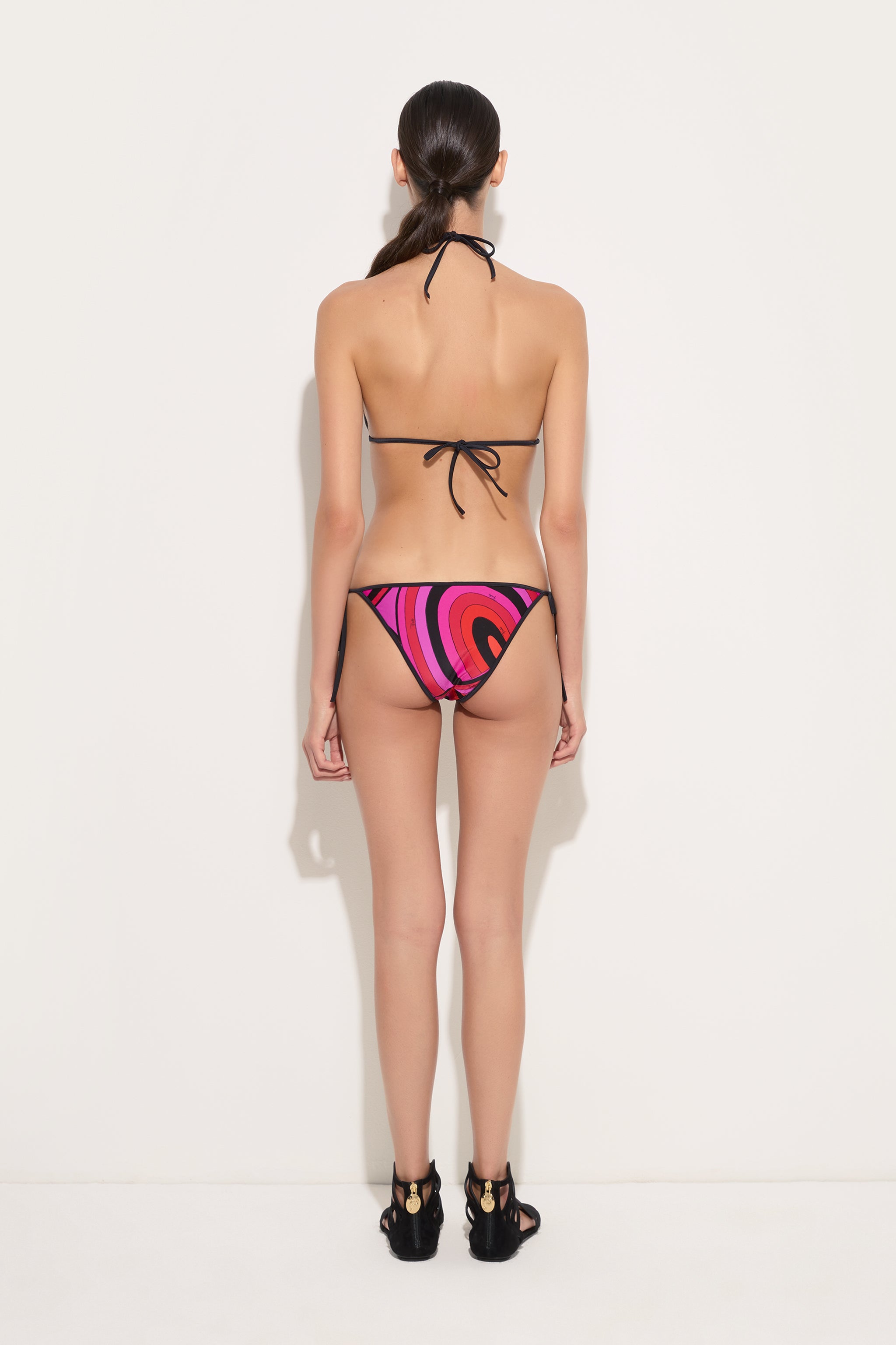 Emilio Pucci Bikini Slip Iride lycra fuchsia/noir XS