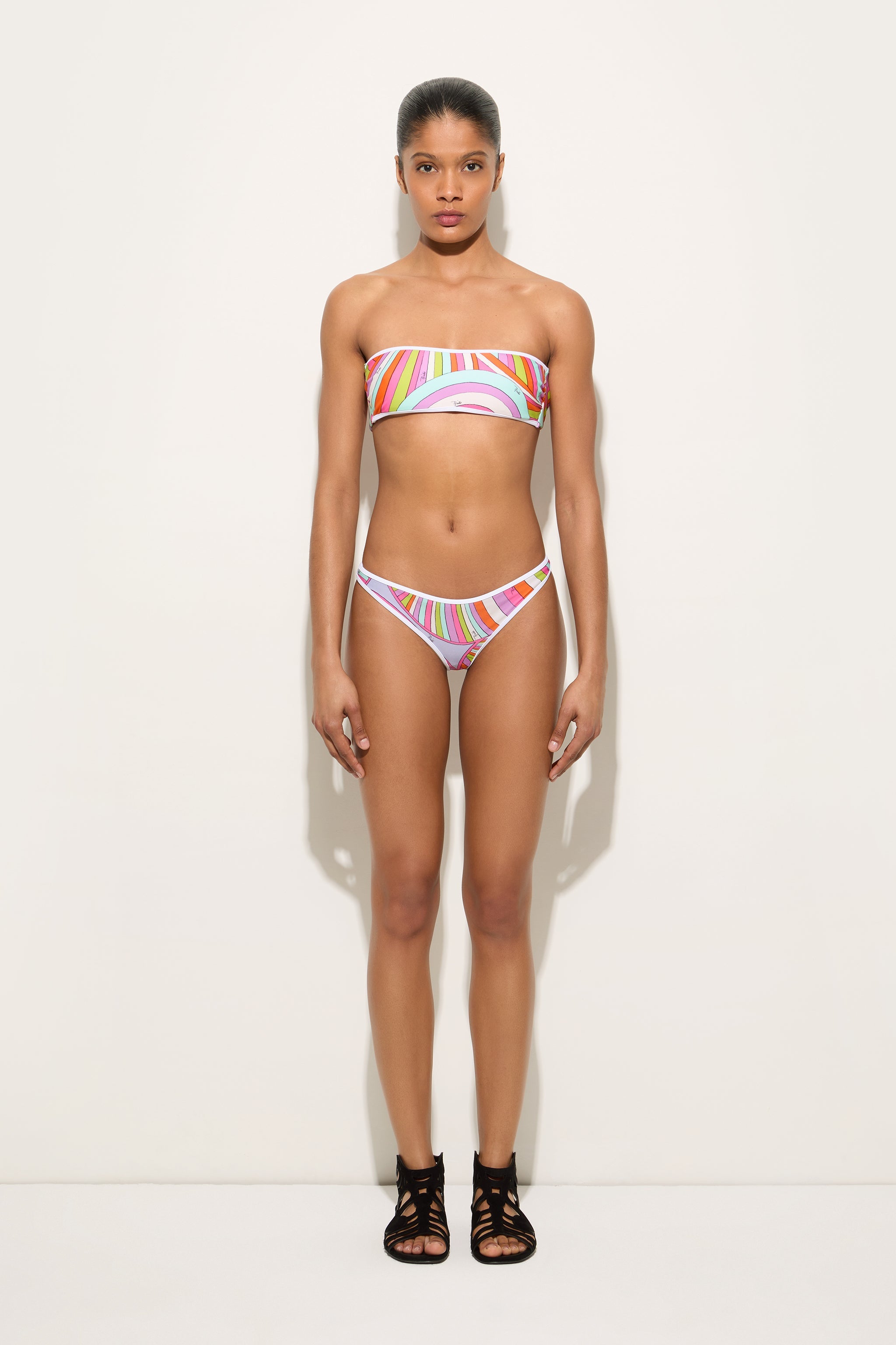 Emilio Pucci Iride Top Bikini bandeau multicolore