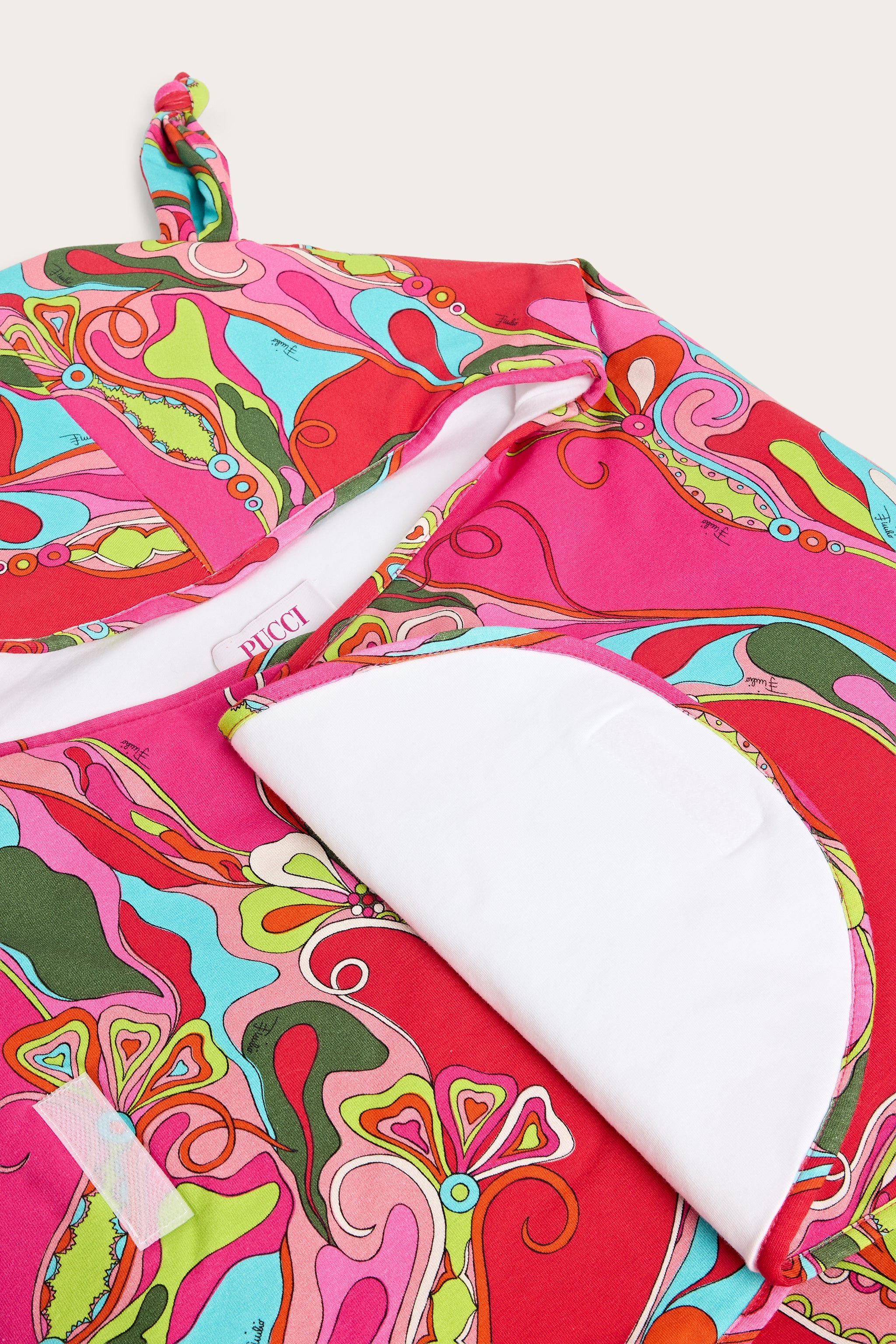 Emilio Pucci Orchidee nid bébé fuchsia coton taille unique