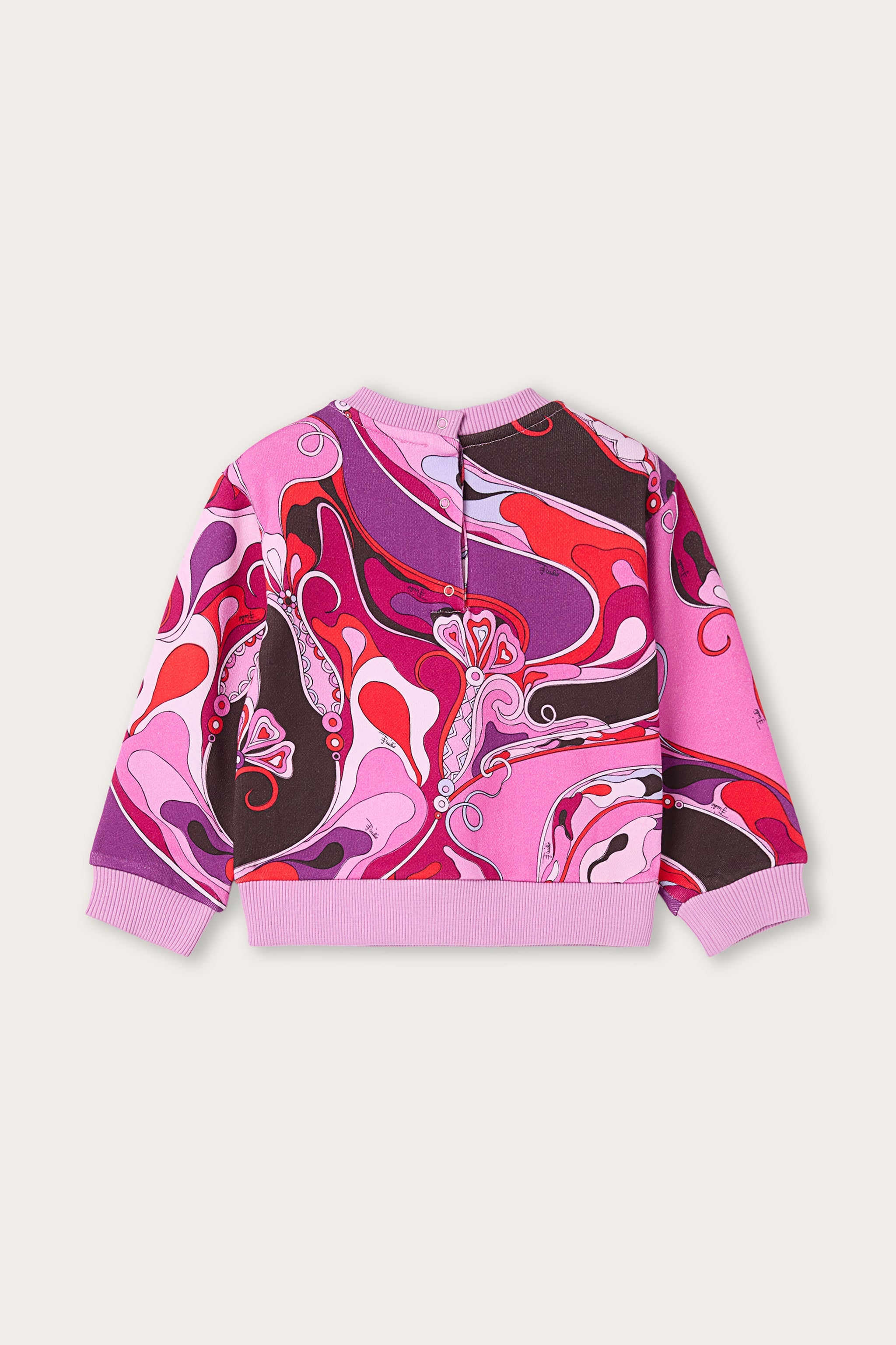 Emilio Pucci sweat baby Orchidee coton bio fuchsia rouge