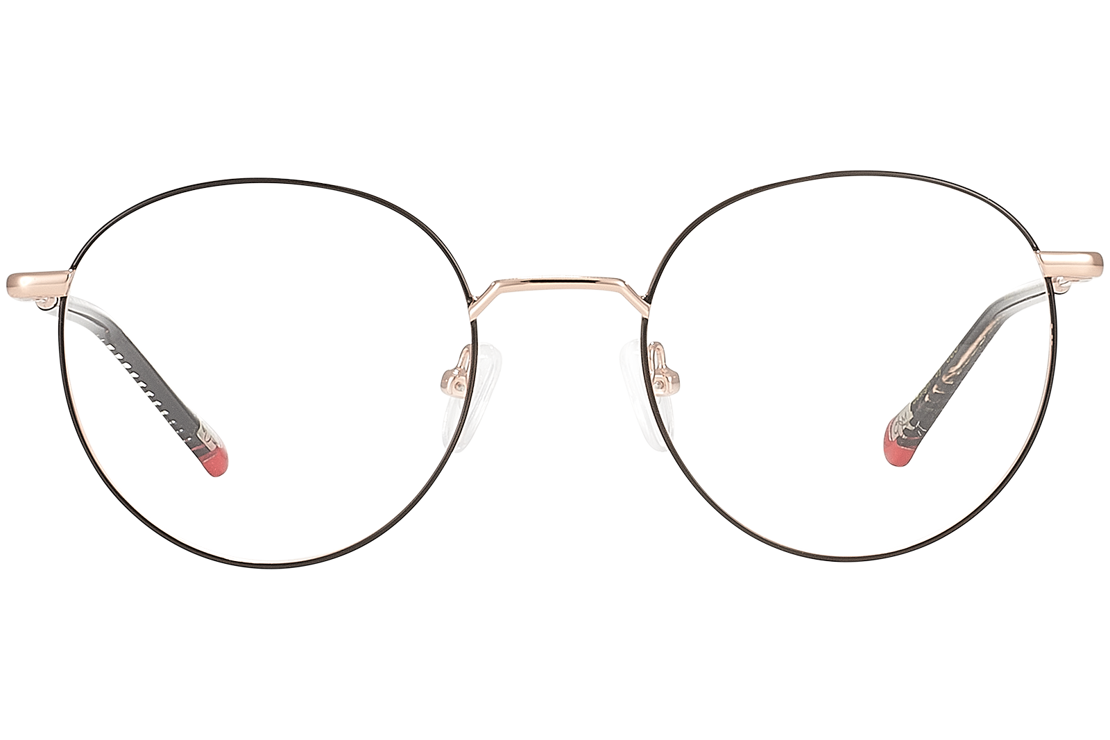 Clémence & Margaux La Young lunettes de vue effet python doré