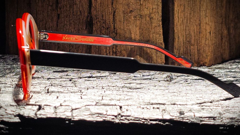 Xavier Derome Tourmalet C281 lunettes rondes orange