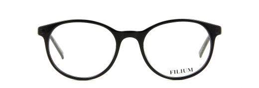 Filium FI 1609 Noir lunettes de vue monture ronde rétro