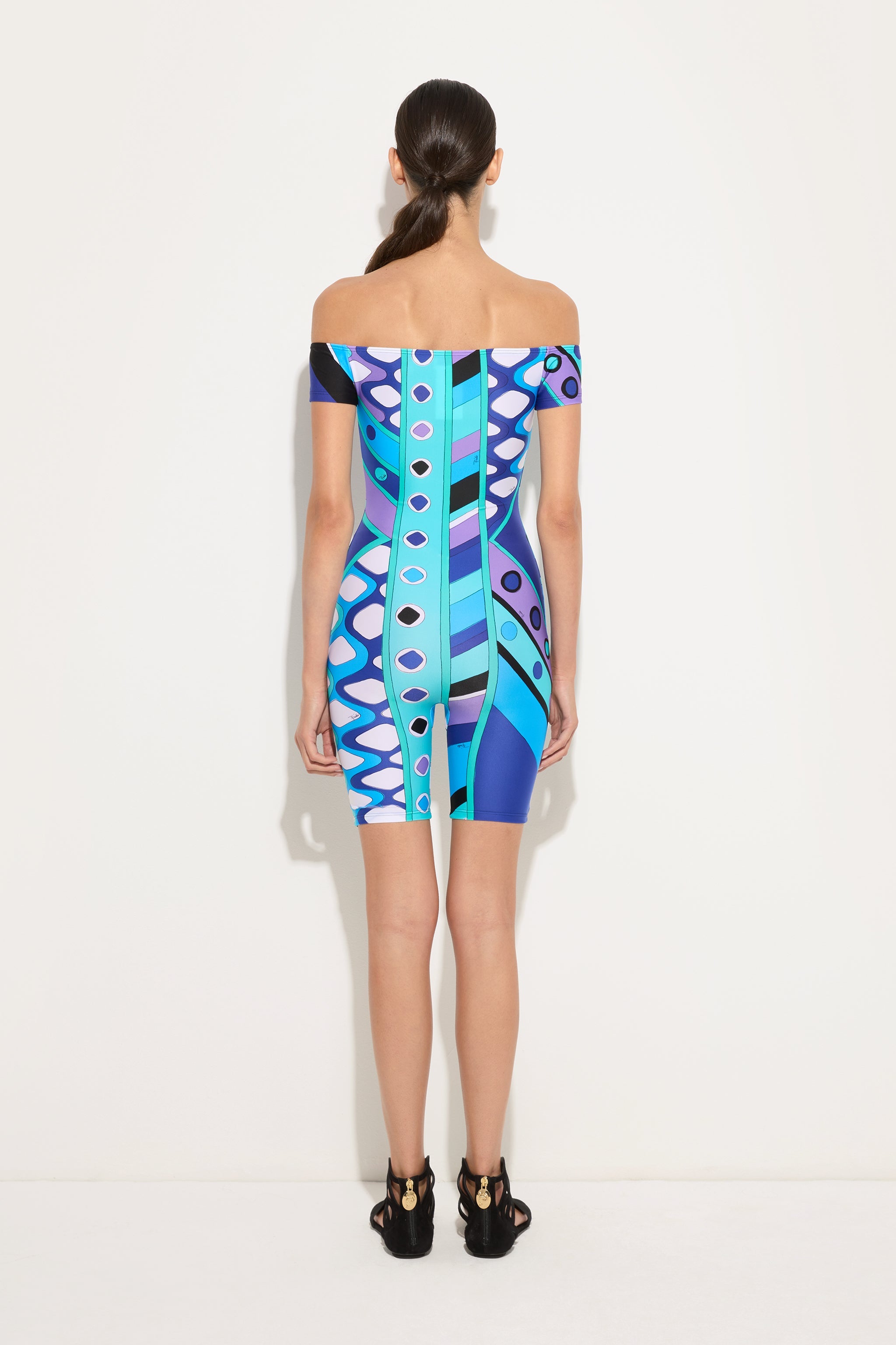 Emilio Pucci Vivara combinaison turquoise bleu XS-XL
