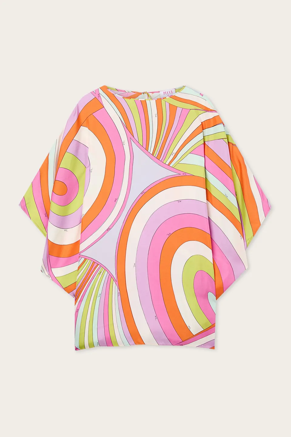 Emilio Pucci Iride caftan soie multicolore OS