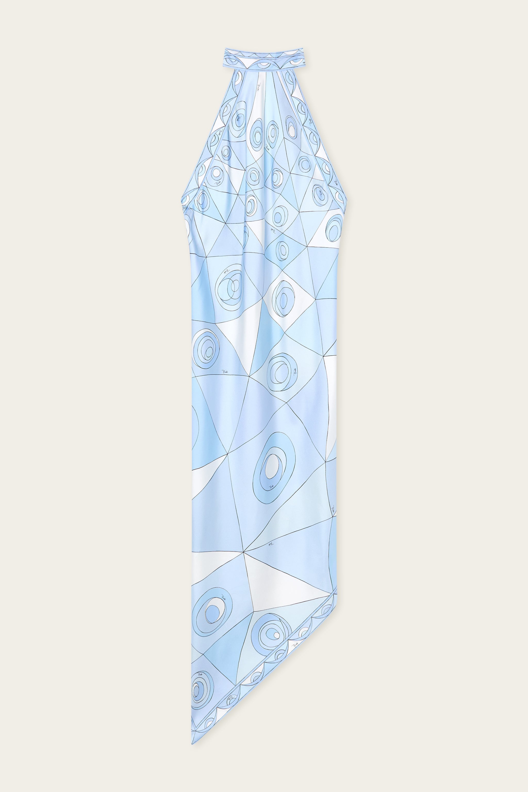 Emilio Pucci DRESSES robe soie bleu clair 38 Occhi