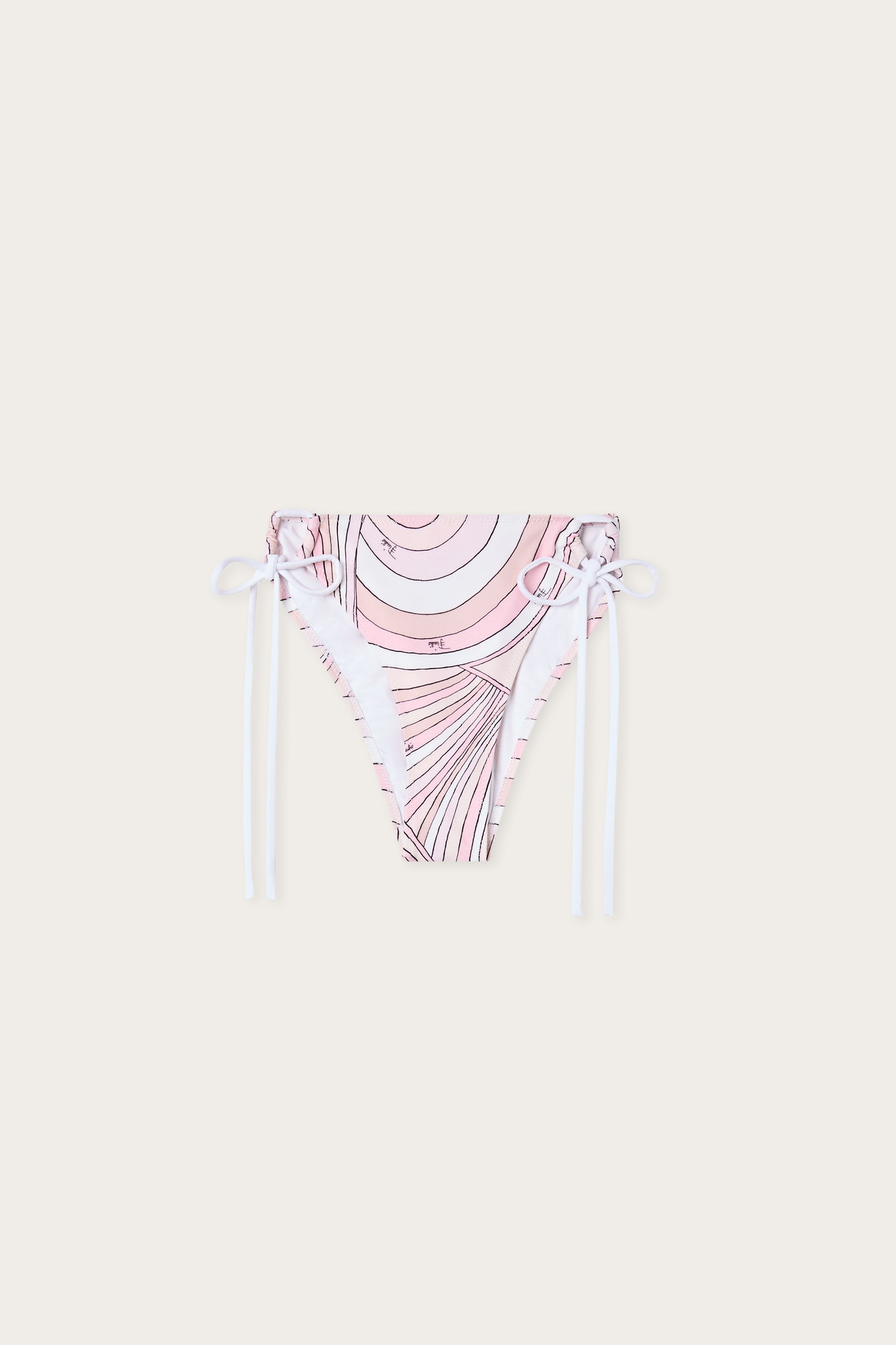 Emilio Pucci Bikini Slip Iride bas maillot rose nude