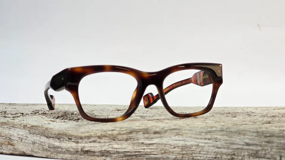 Xavier Derome Grant-C305 monture havane rectangle acétate