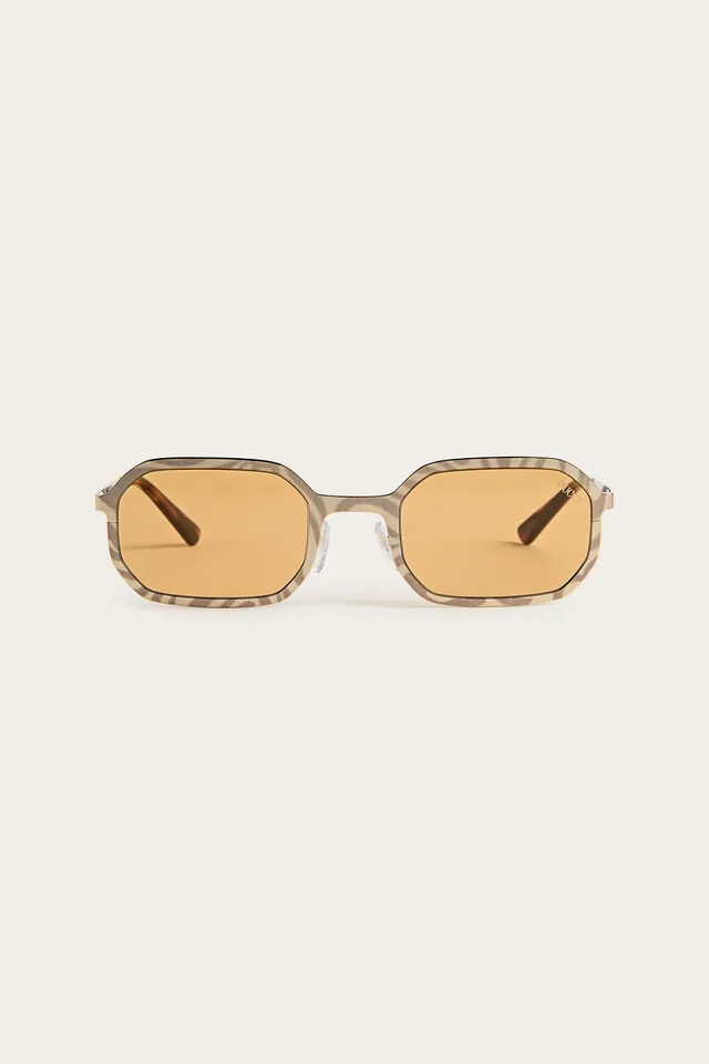 Emilio Pucci EP0248M Lunettes Soleil Géométriques Gold/Brown