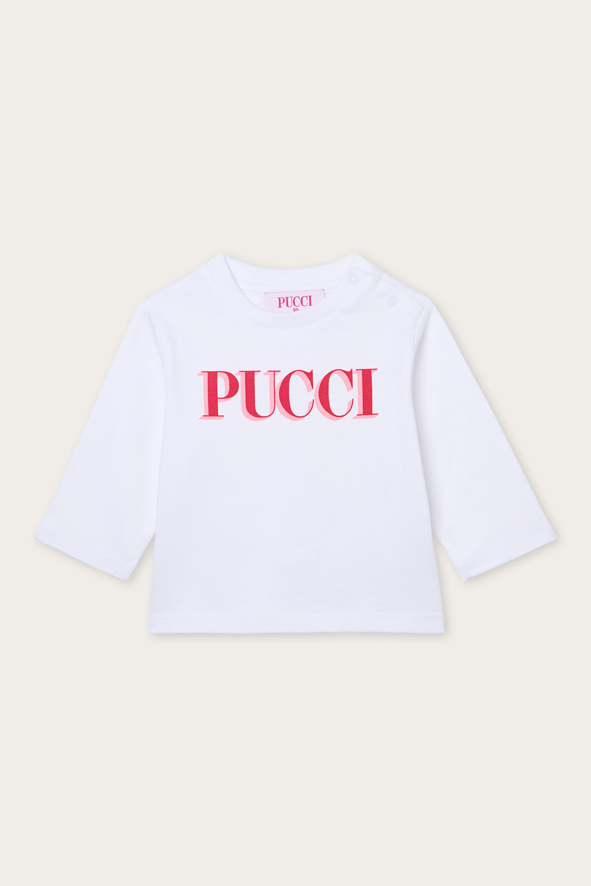 Emilio Pucci t-shirt bébé coton bio blanc rouge