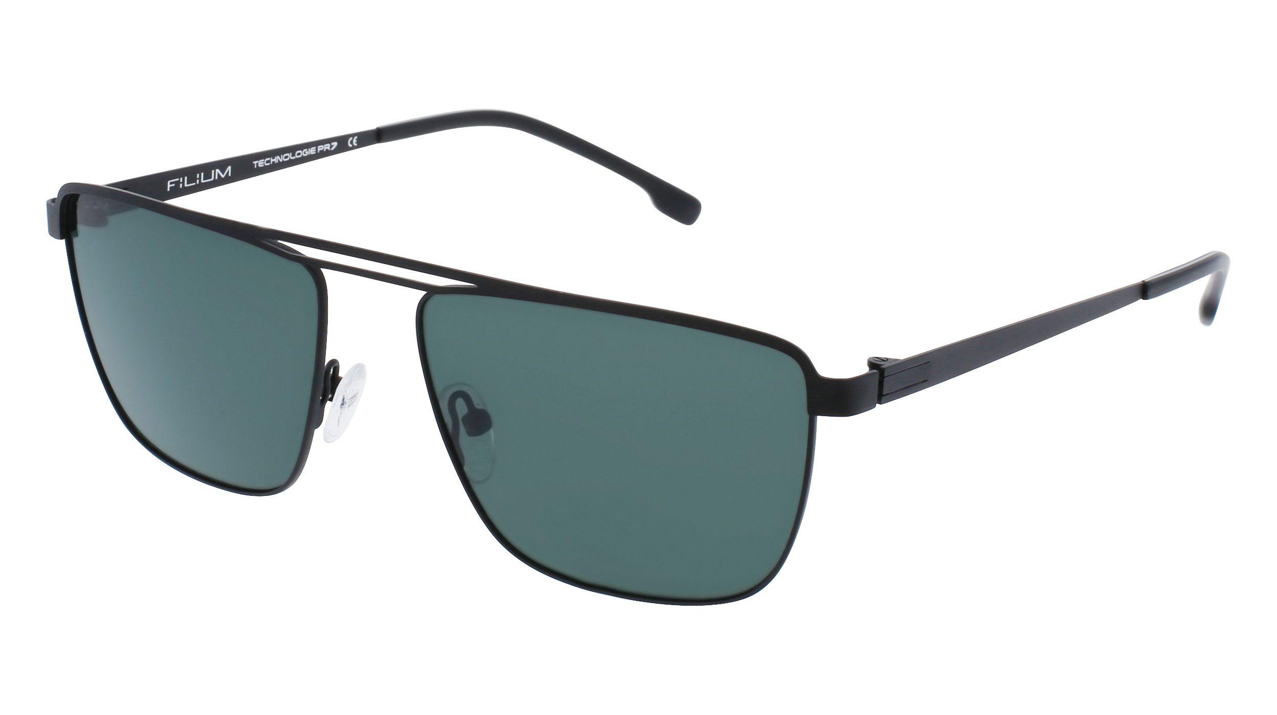 Filium FI S2213 lunettes de soleil noir métal rectangle