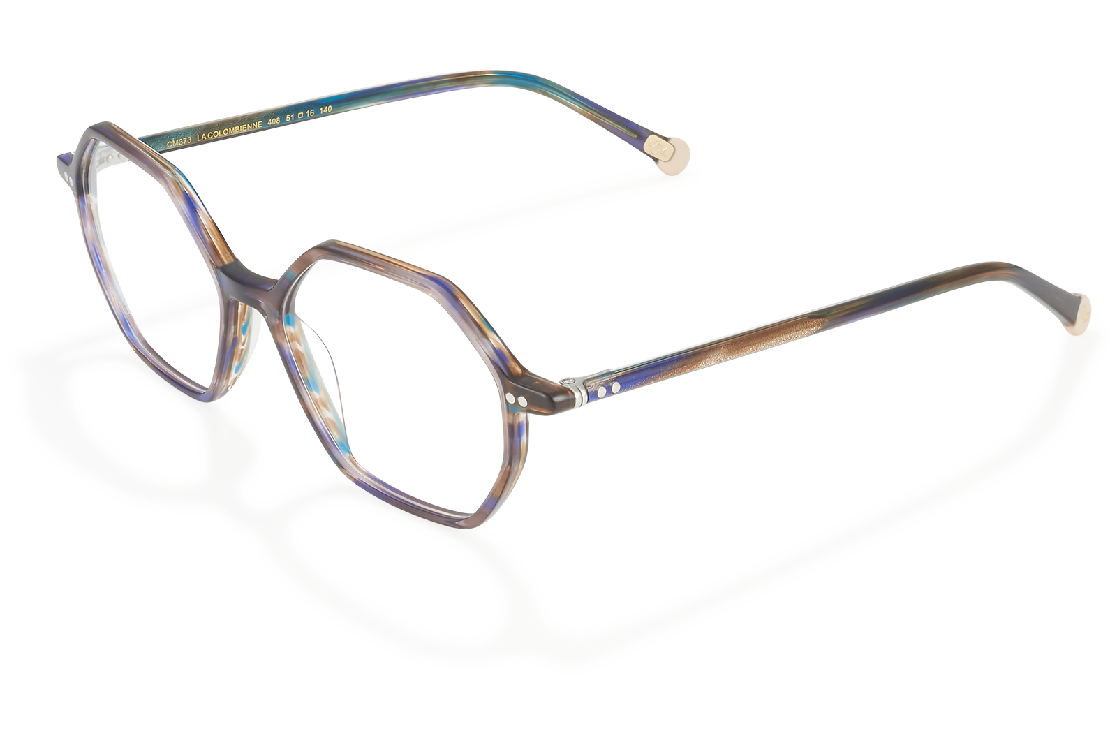 Clémence & Margaux Optiques La Colombienne lunettes de vue Noir & Rose