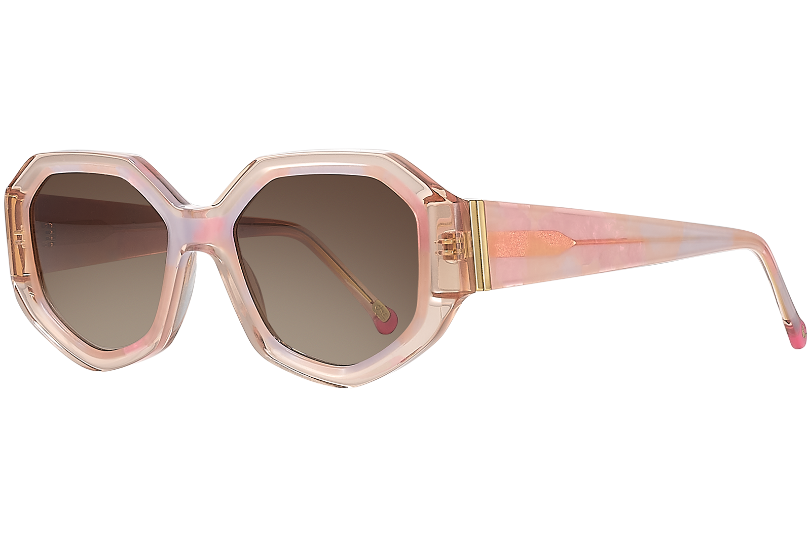 Clémence & Margaux La Zanzibar lunettes de soleil polarisées écaille rose