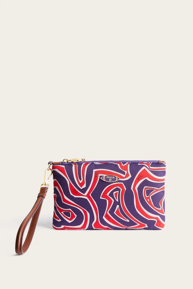 Emilio Pucci Labirinto pochette nylon multicolore