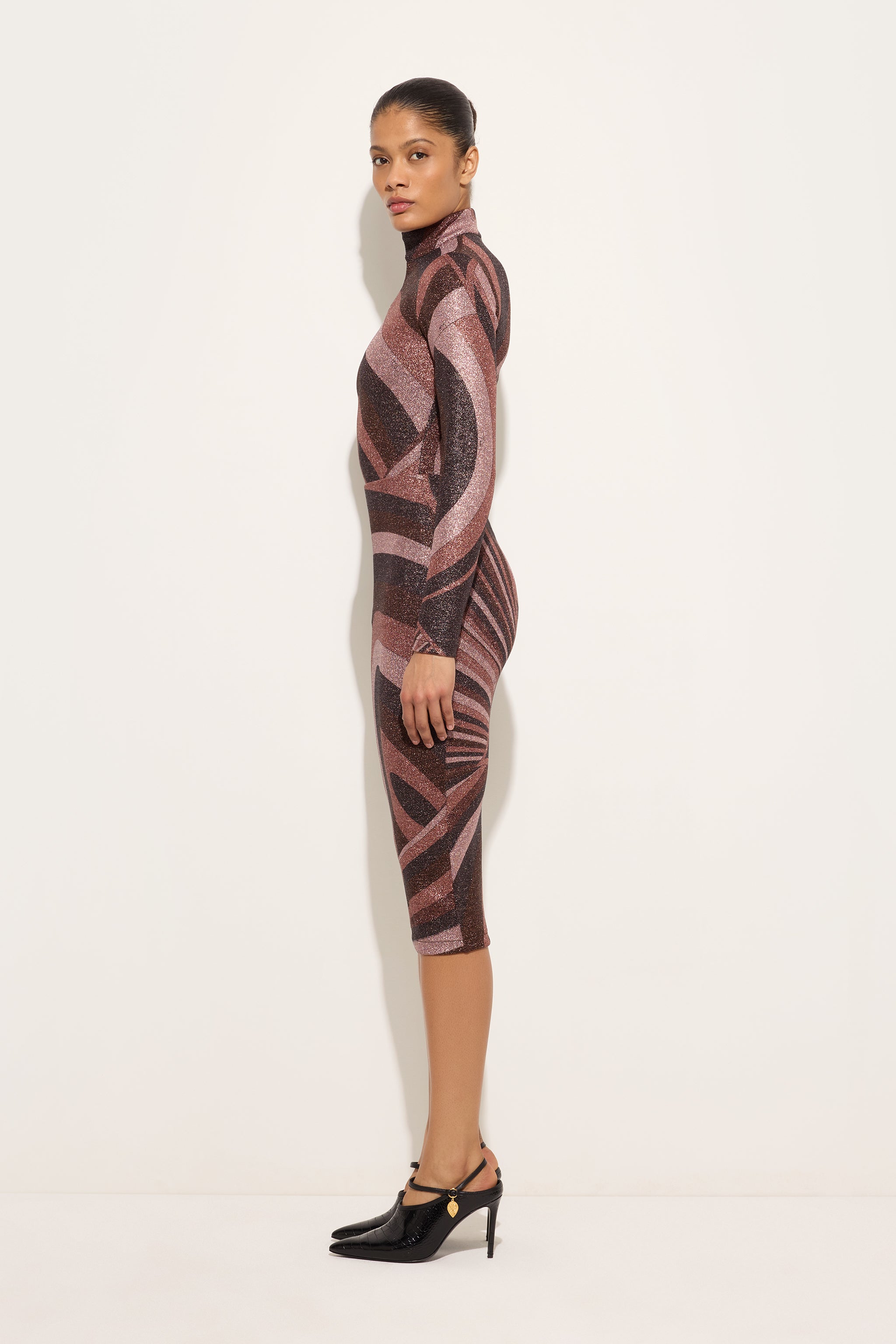 Emilio Pucci Skirts 6UJV106U867011 jupe lurex bordeaux