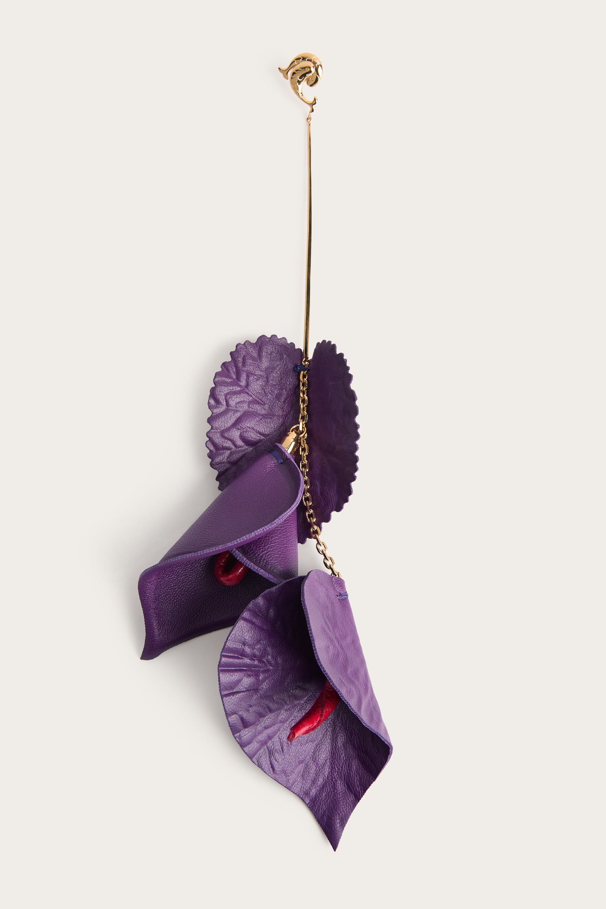 Emilio Pucci Jewellery Mono Boucle Oreille NERO/VIOLA Laiton