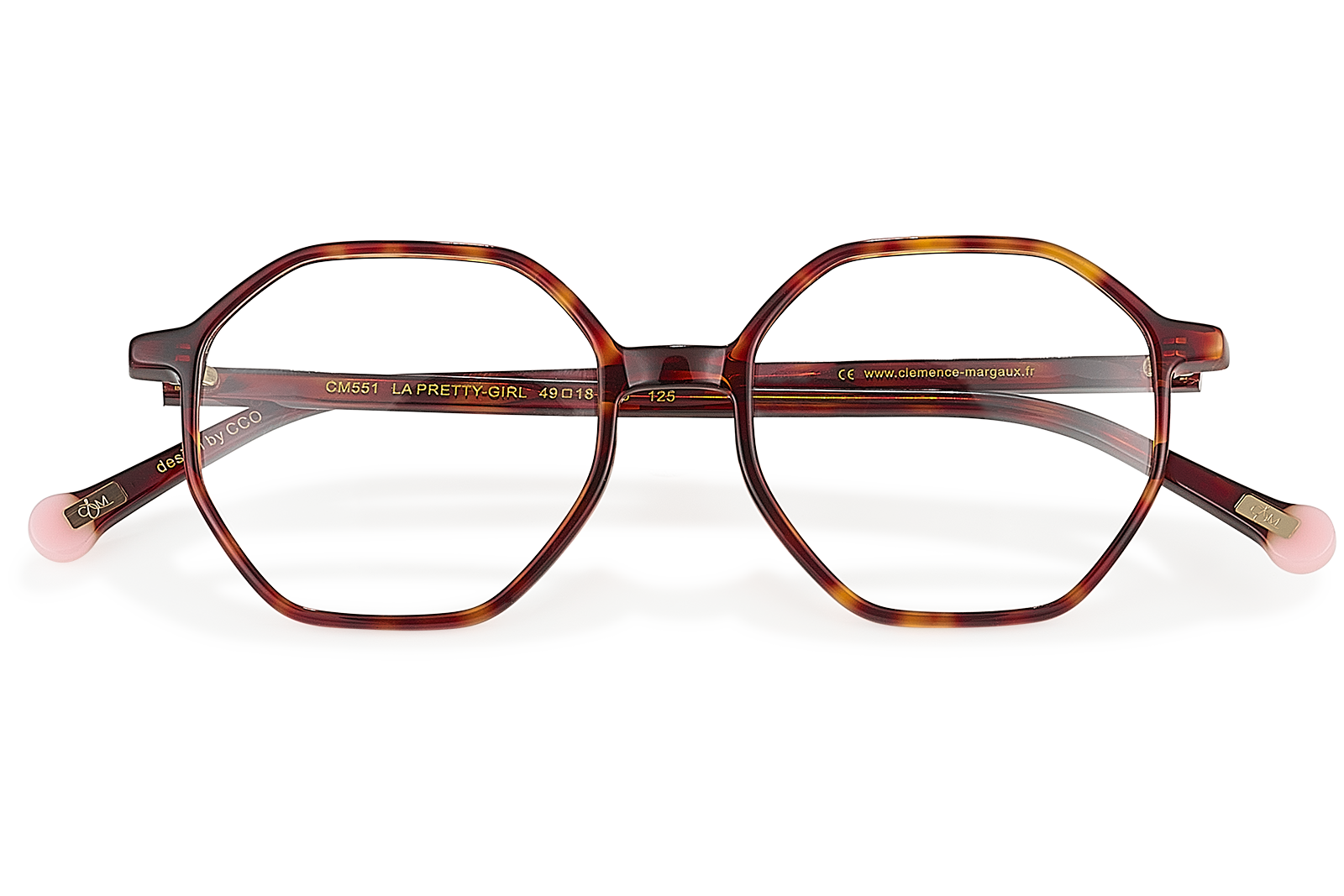 Clémence & Margaux La Pretty-Girl lunettes de vue taupe hexagonale