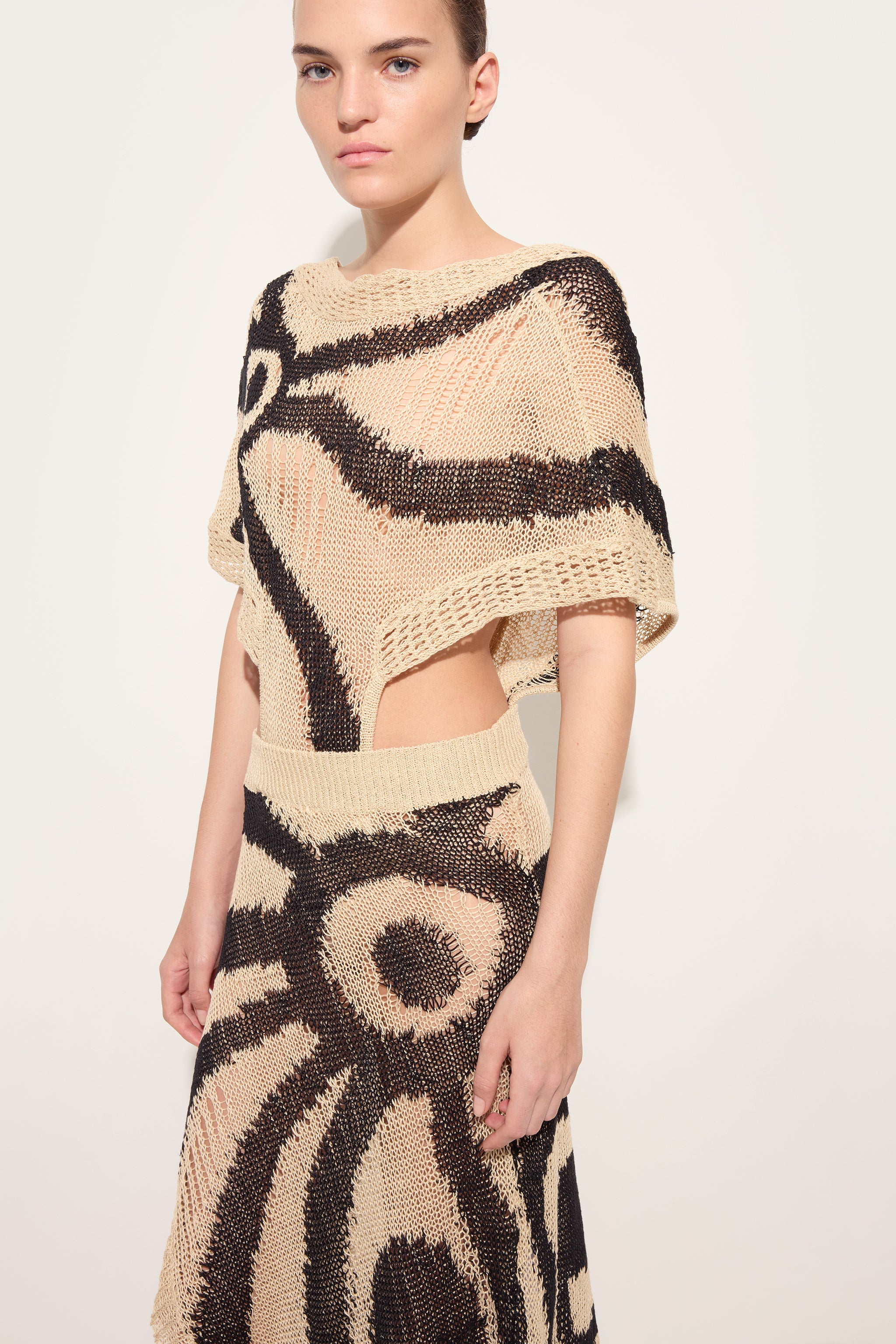 Emilio Pucci Abito in Lino robe lin corda nero asymétrique