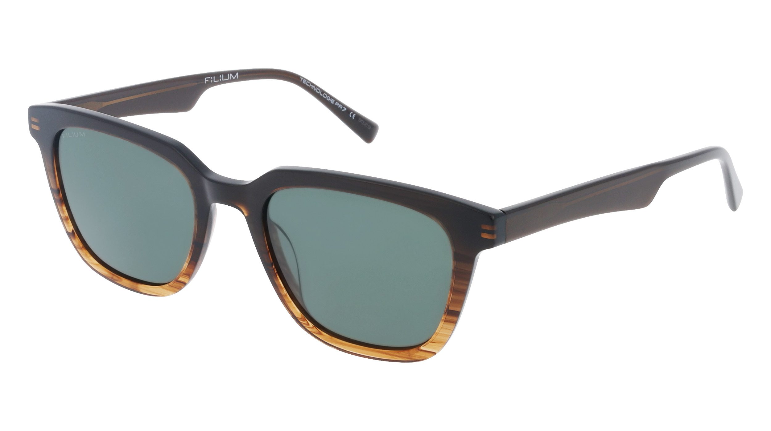 Filium FI S2411 ECAI lunettes de soleil écaille rayée homme