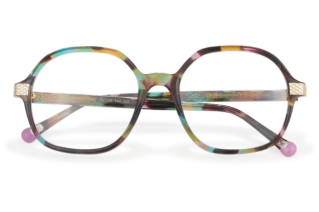 Clémence & Margaux La Symphonie lunettes de vue tonneau Ecaille Colorée