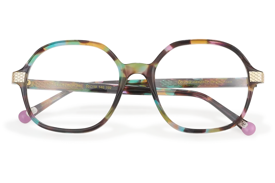 Clémence & Margaux La Symphonie lunettes de vue tonneau Ecaille Colorée