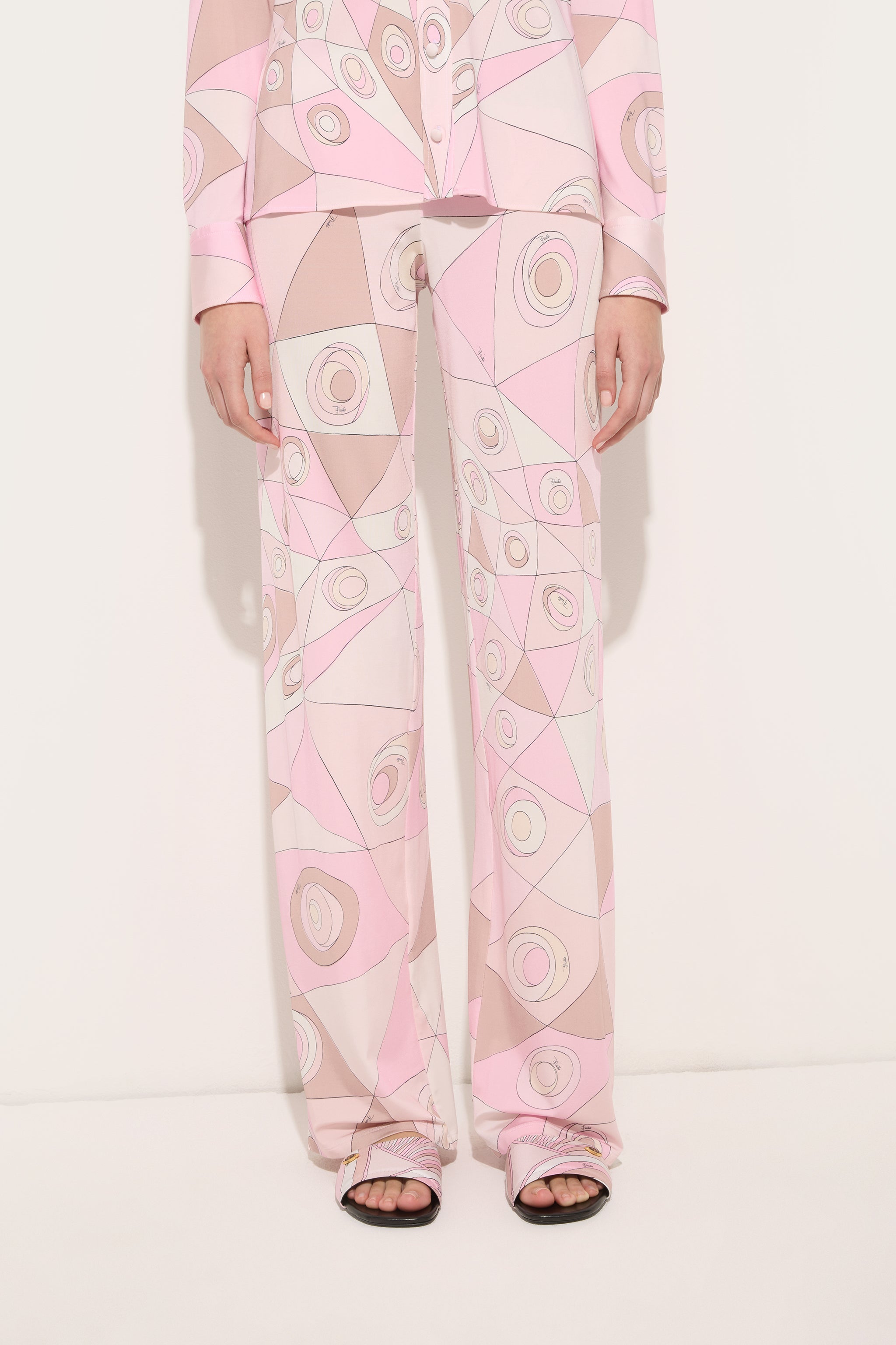 Emilio Pucci Occhi 6HJT326H957062 Pantalon jersey Pink/Nude