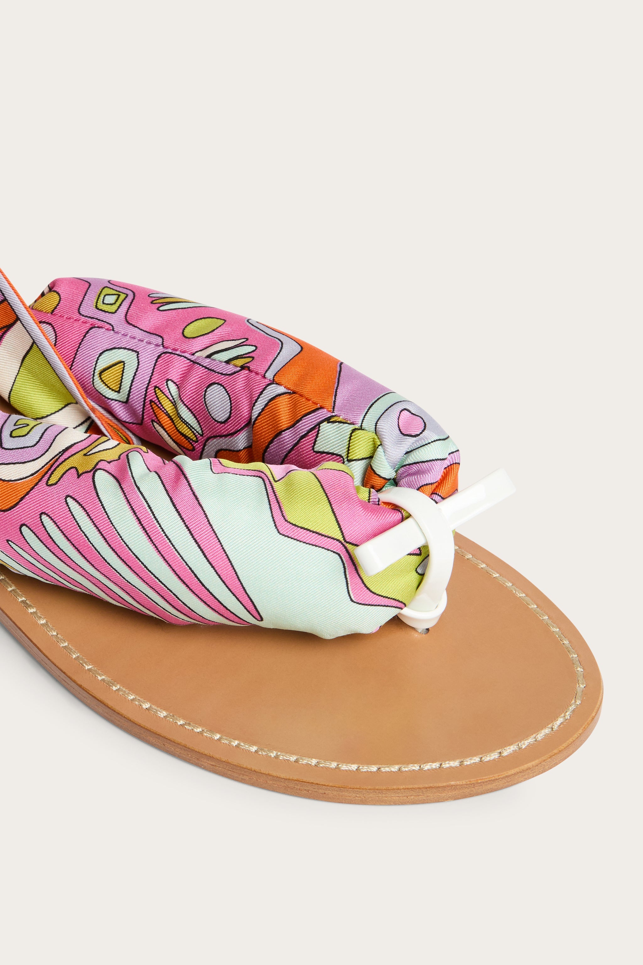 Emilio Pucci Sandali Foulard sandales cuir multicolore 37