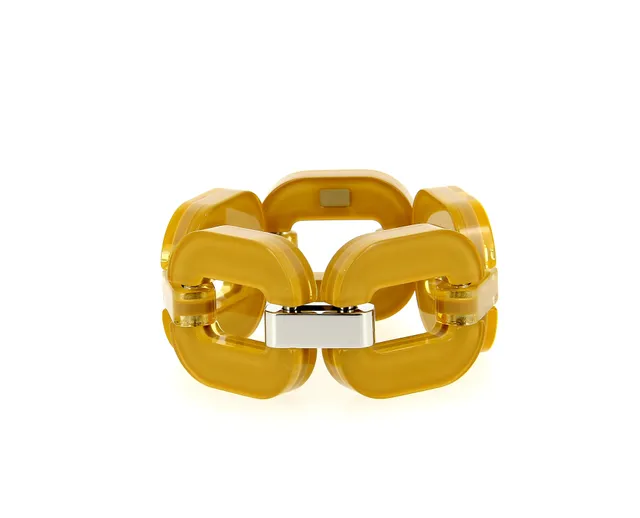 Xavier Derome GO04 181 bracelet gourmette large acétate