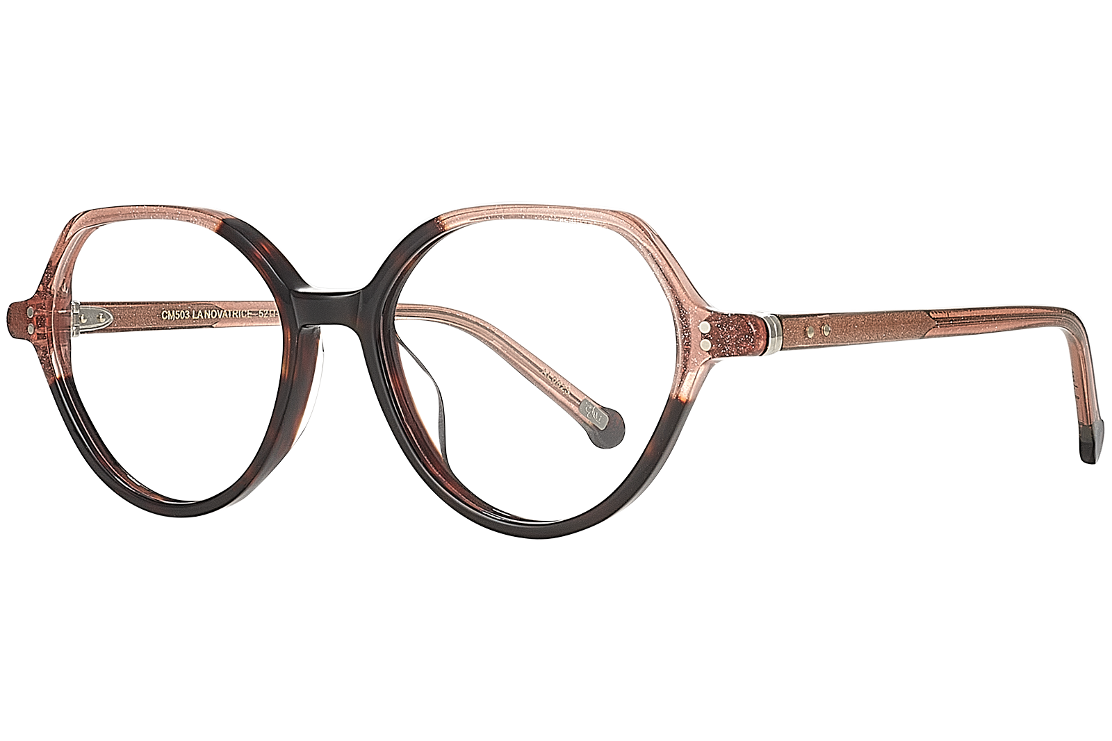 Clémence & Margaux La Novatrice lunettes de vue tonneau noir écaille