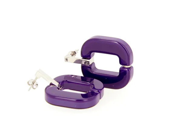 Xavier Derome BO 01 C44 boucles d’oreilles acétate